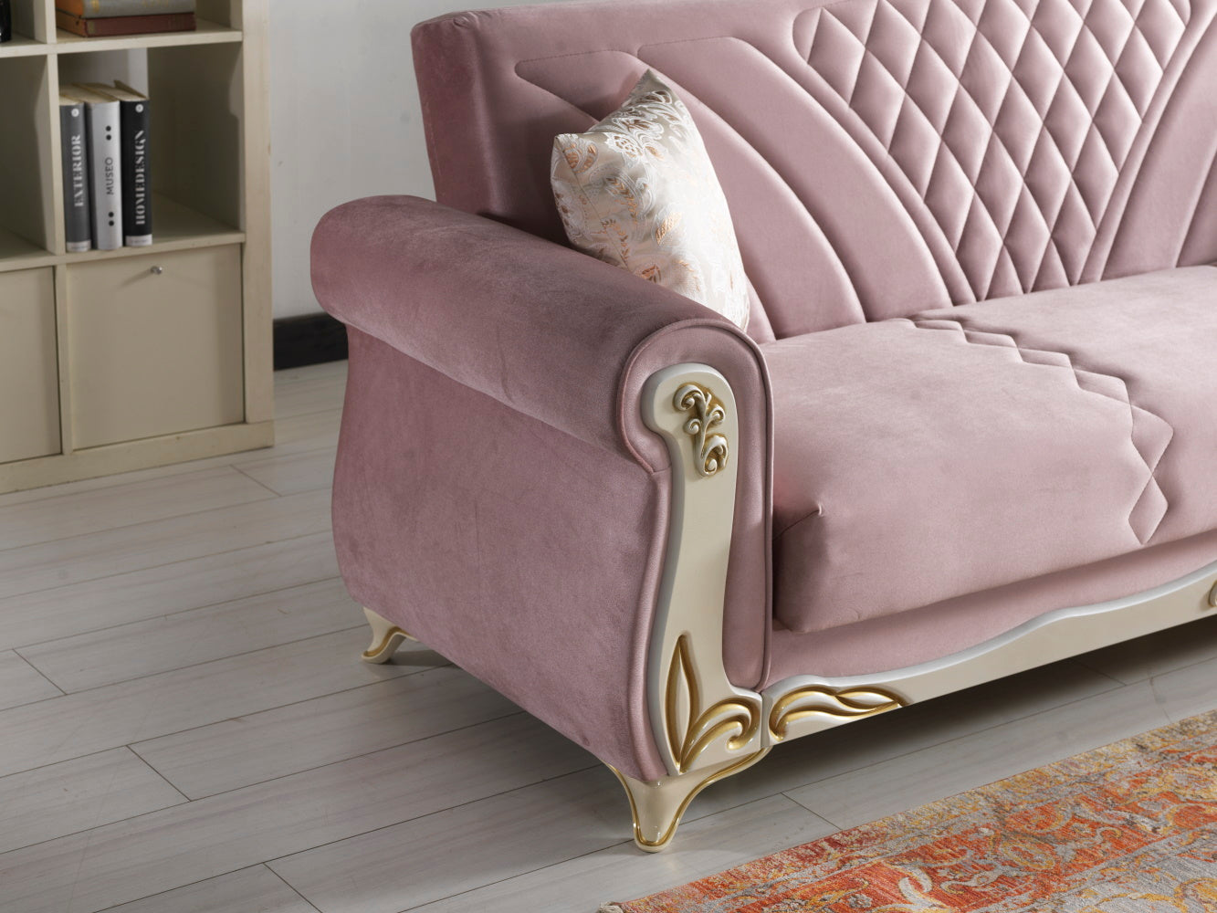 Asos Convertible Sofa Dusty Rose