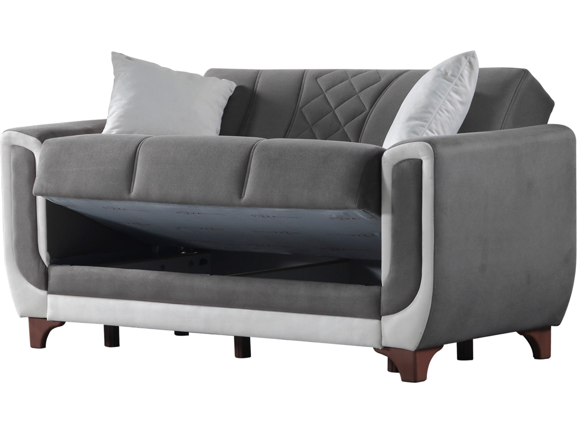 Berre Convertible Livingroom (2 Sofa & 2 Chair) Grey