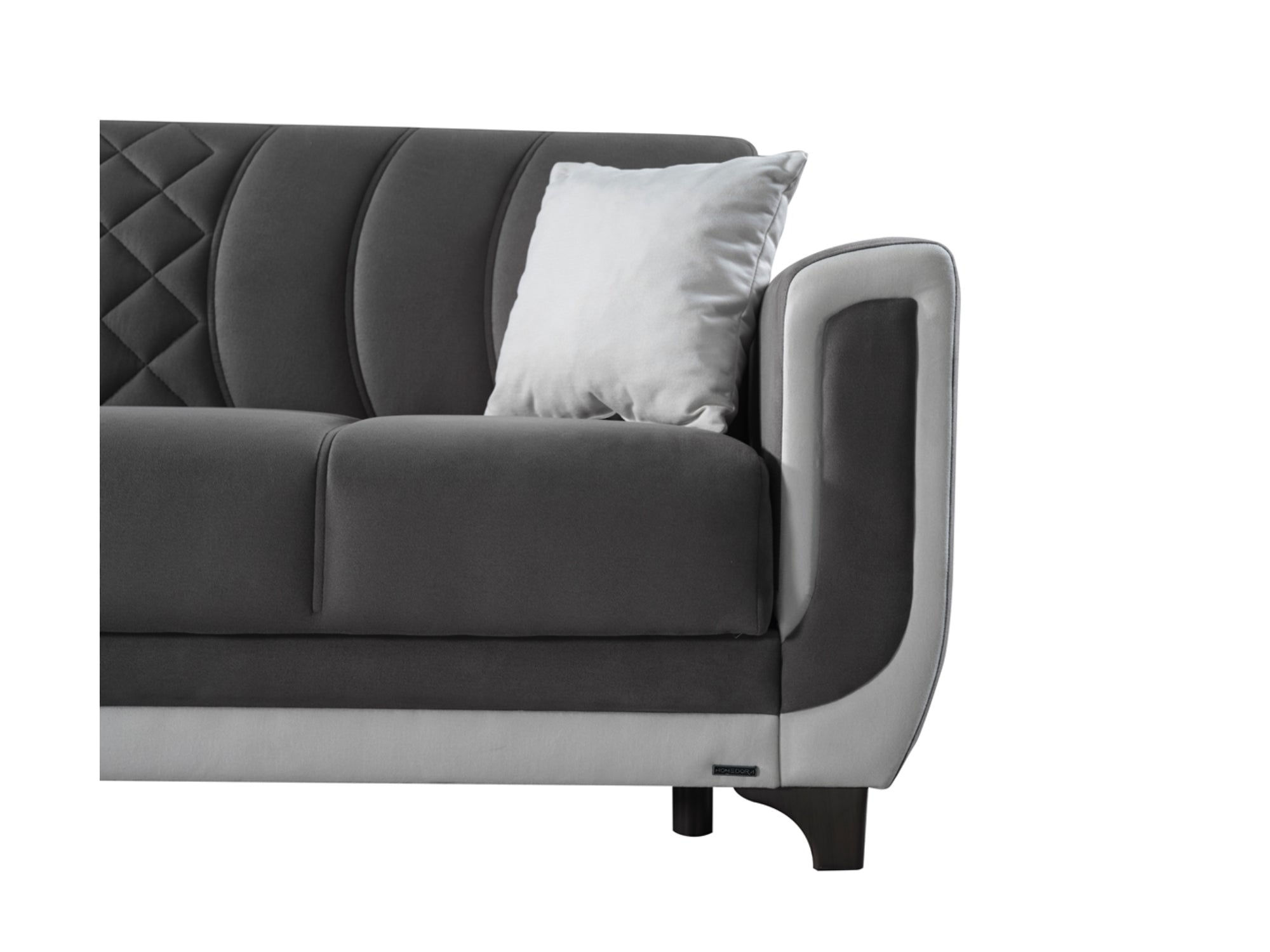 Berre Convertible Livingroom (2 Sofa & 2 Chair) Grey