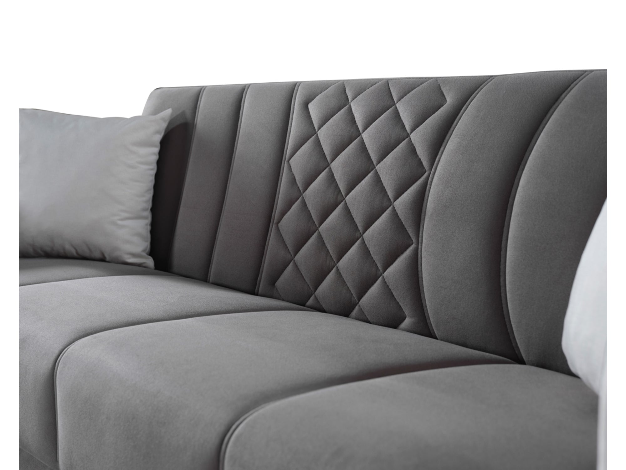 Berre Convertible Sofa Grey