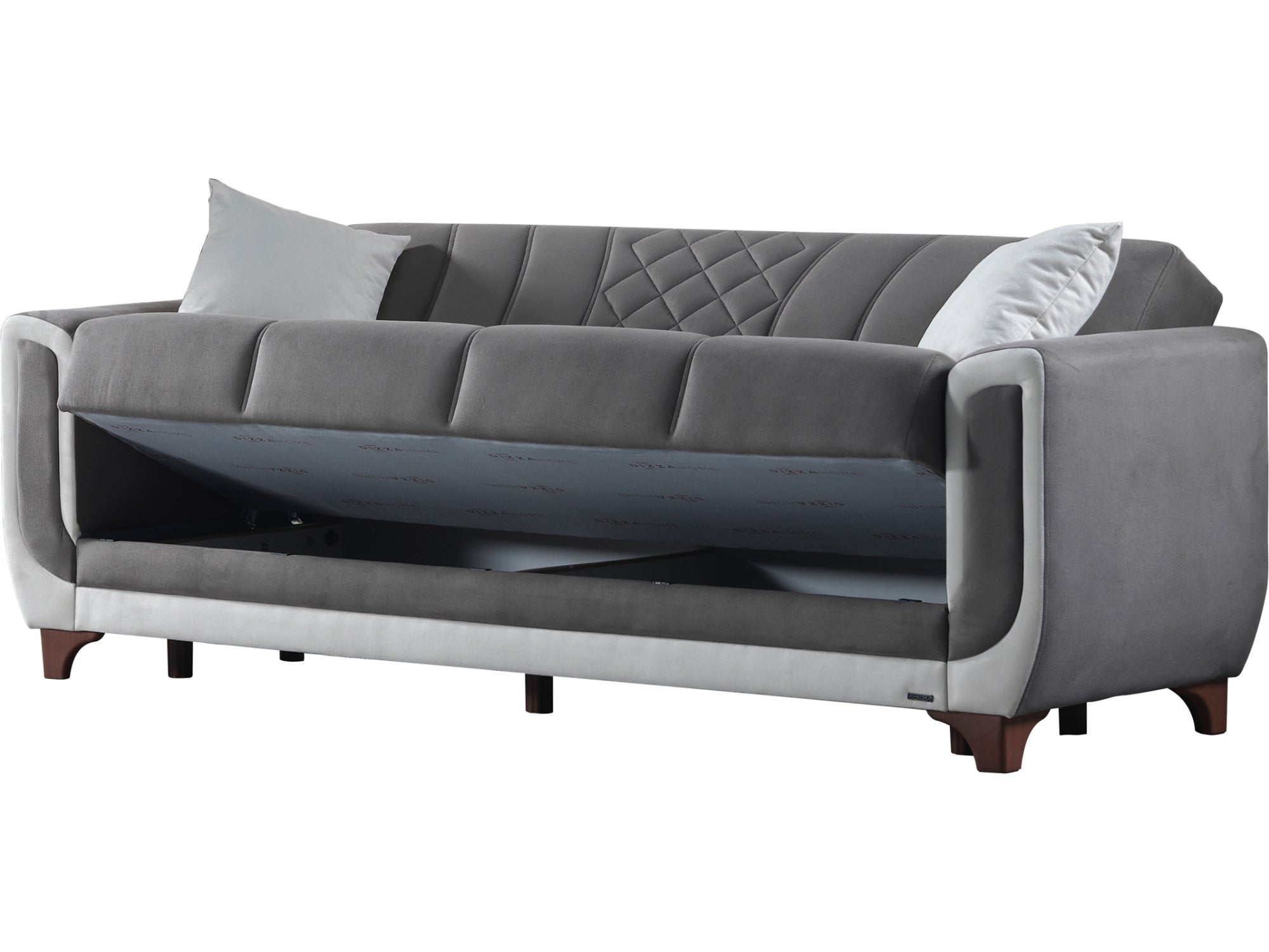 Berre Convertible Livingroom (2 Sofa & 2 Chair) Grey