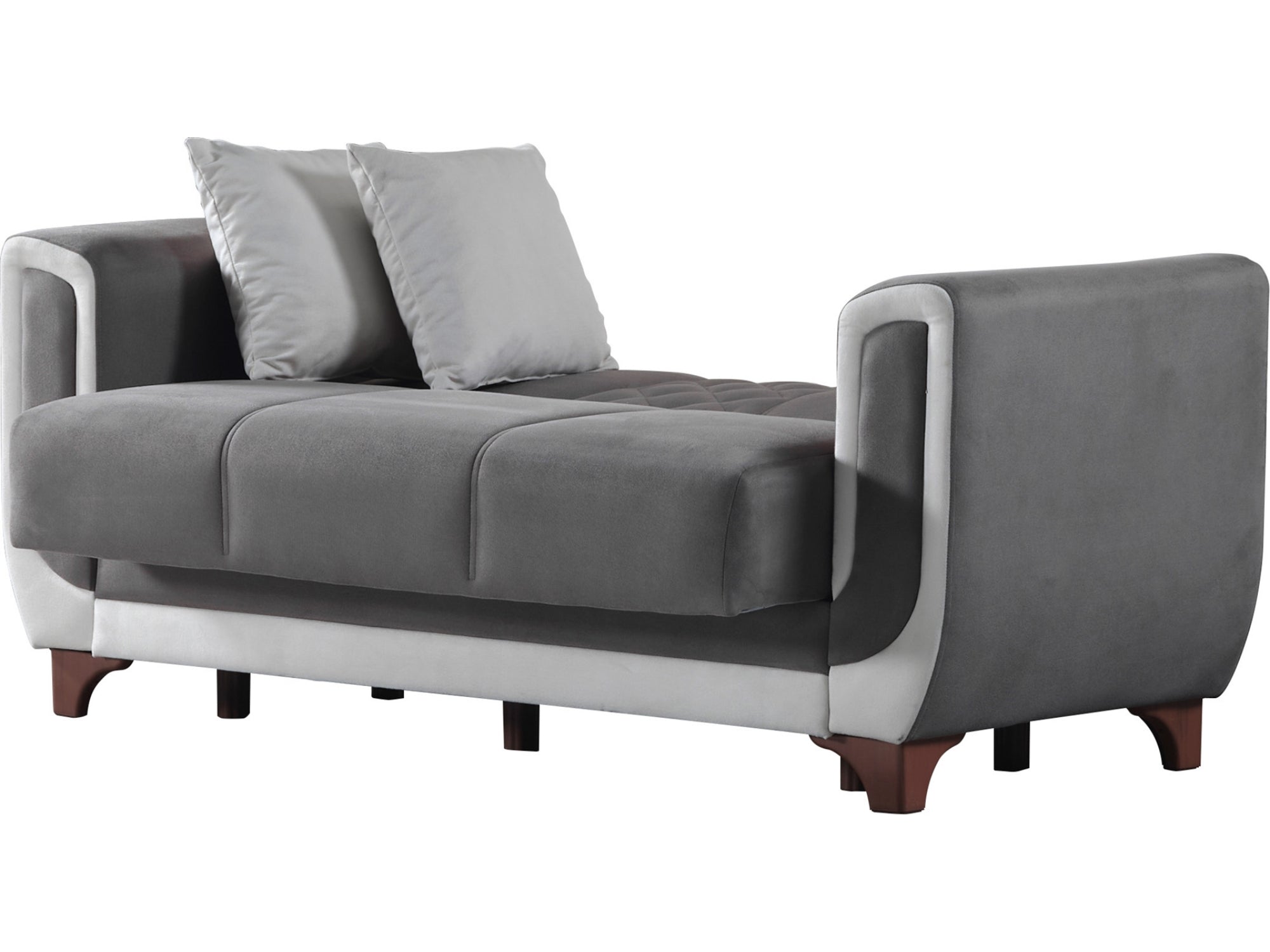 Berre Convertible Livingroom (2 Sofa & 2 Chair) Grey