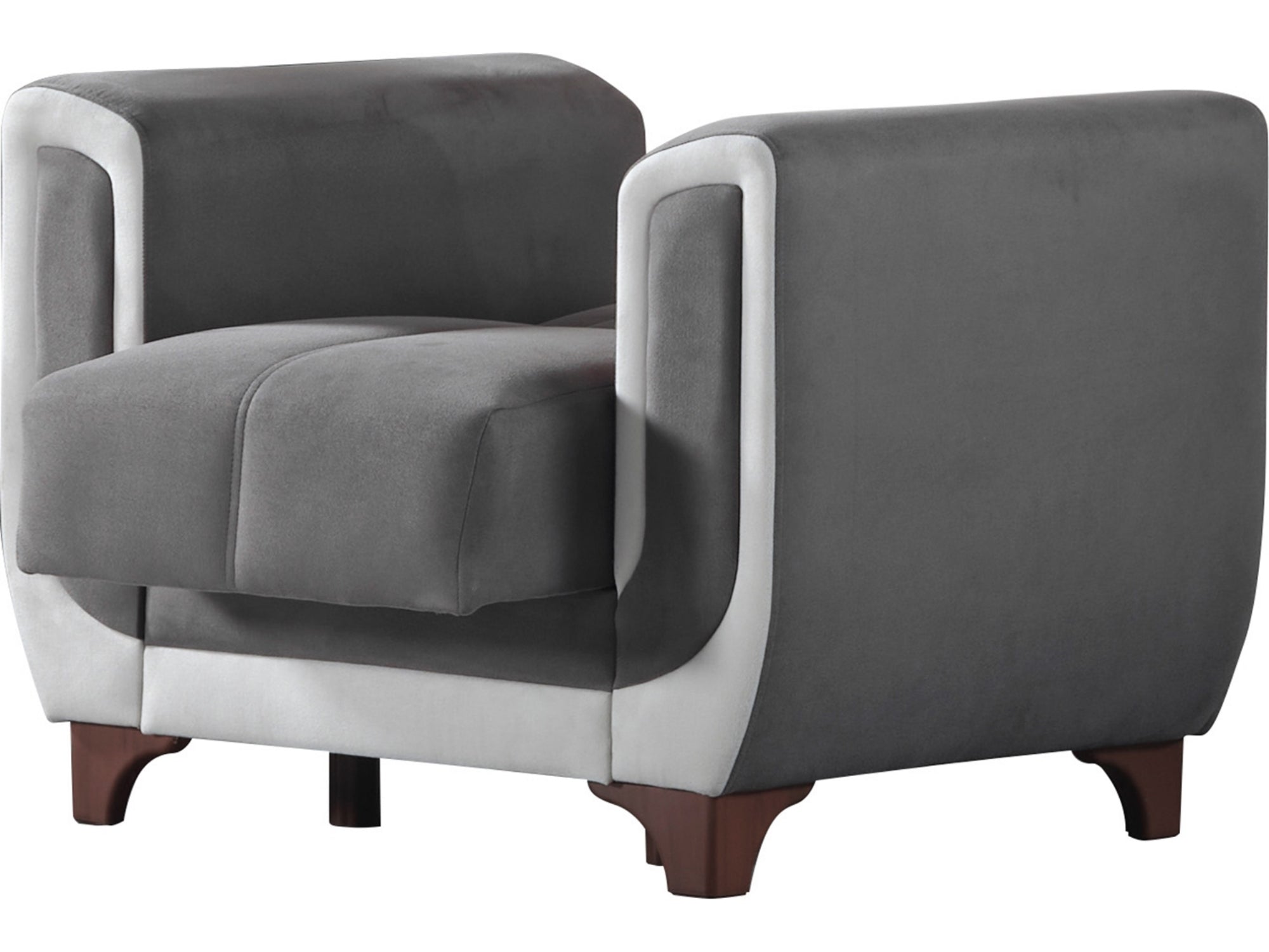 Berre Convertible Livingroom (2 Sofa & 2 Chair) Grey