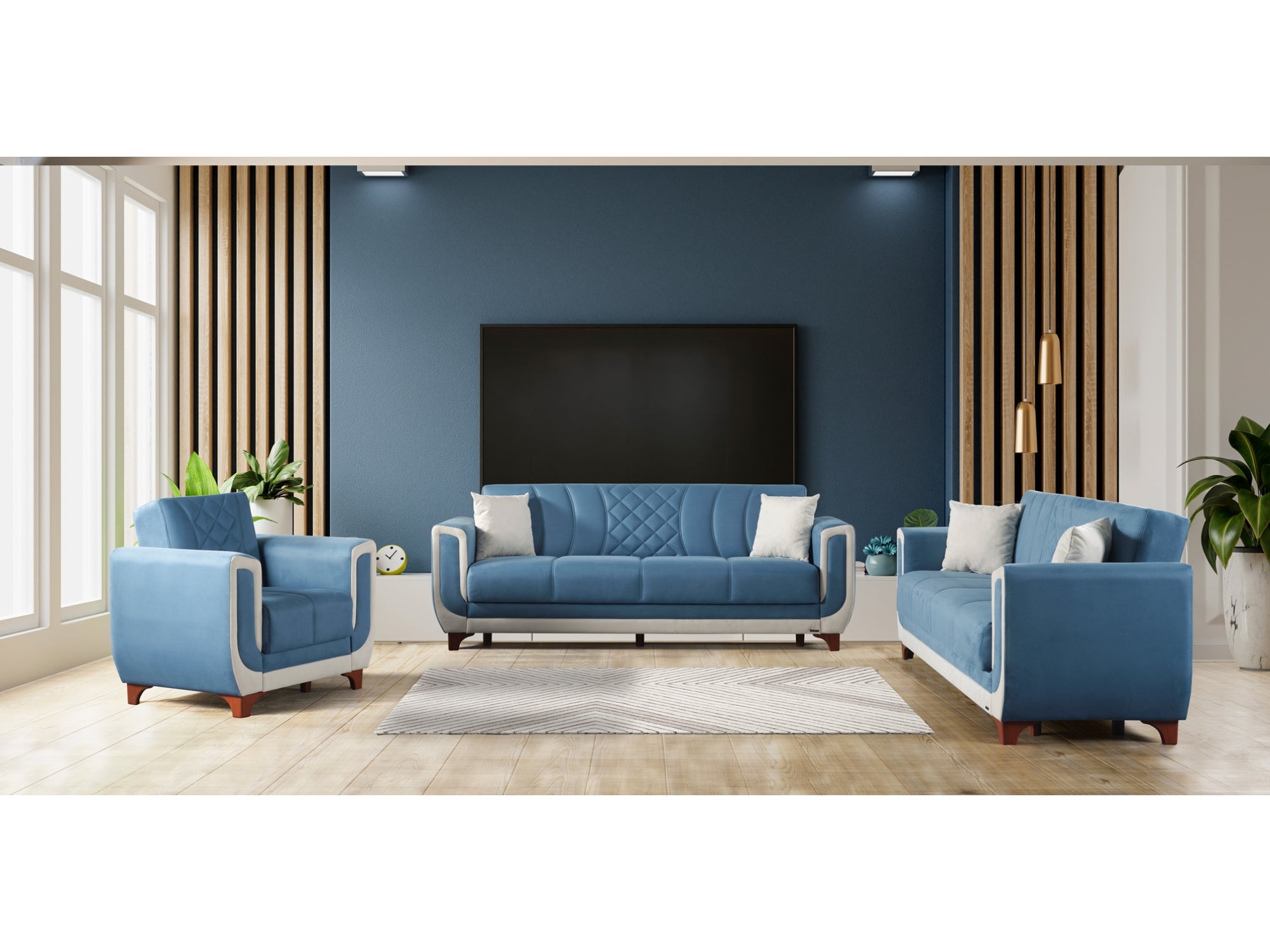 Berre Armchair Blue