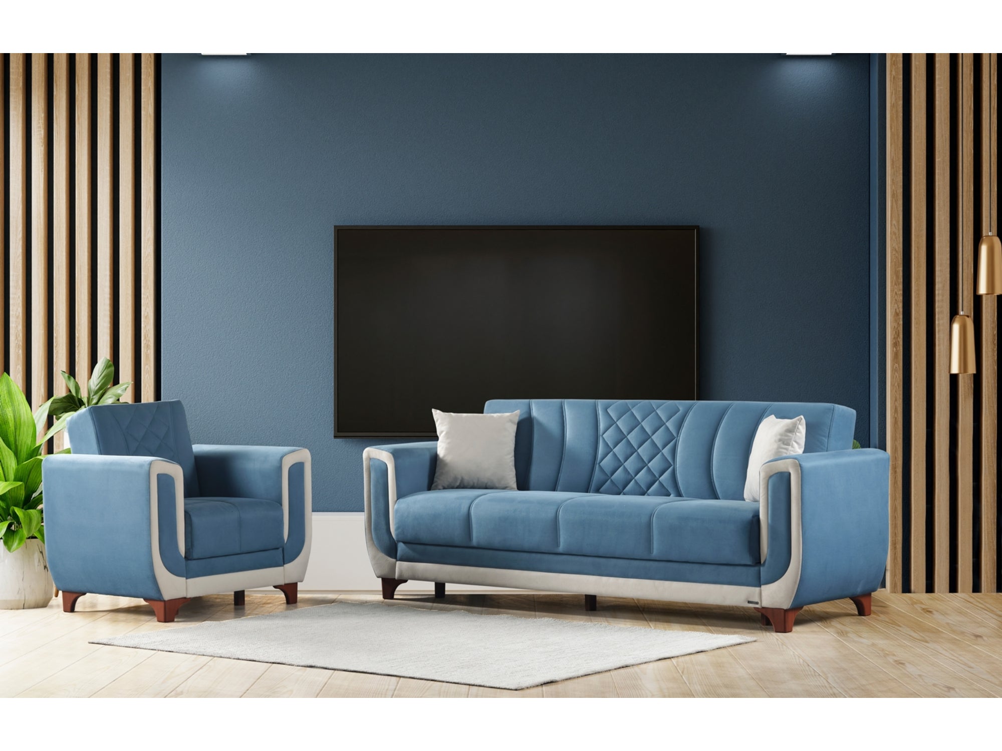 Berre Armchair Blue