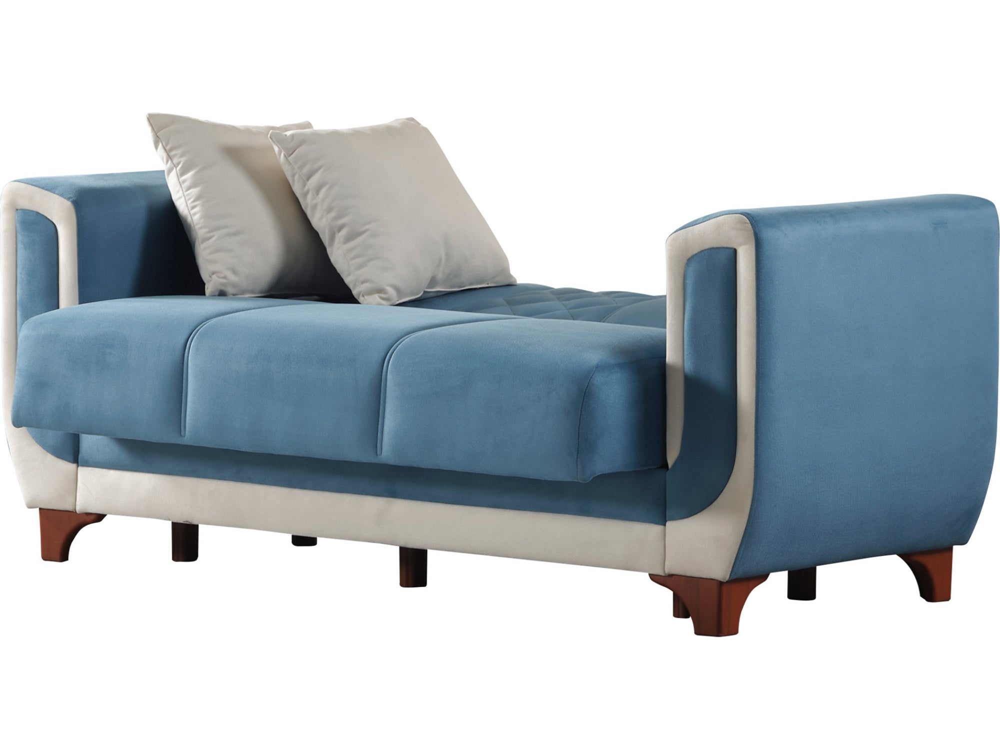 Berre Convertible Livingroom (2 Sofa & 2 Chair) Blue