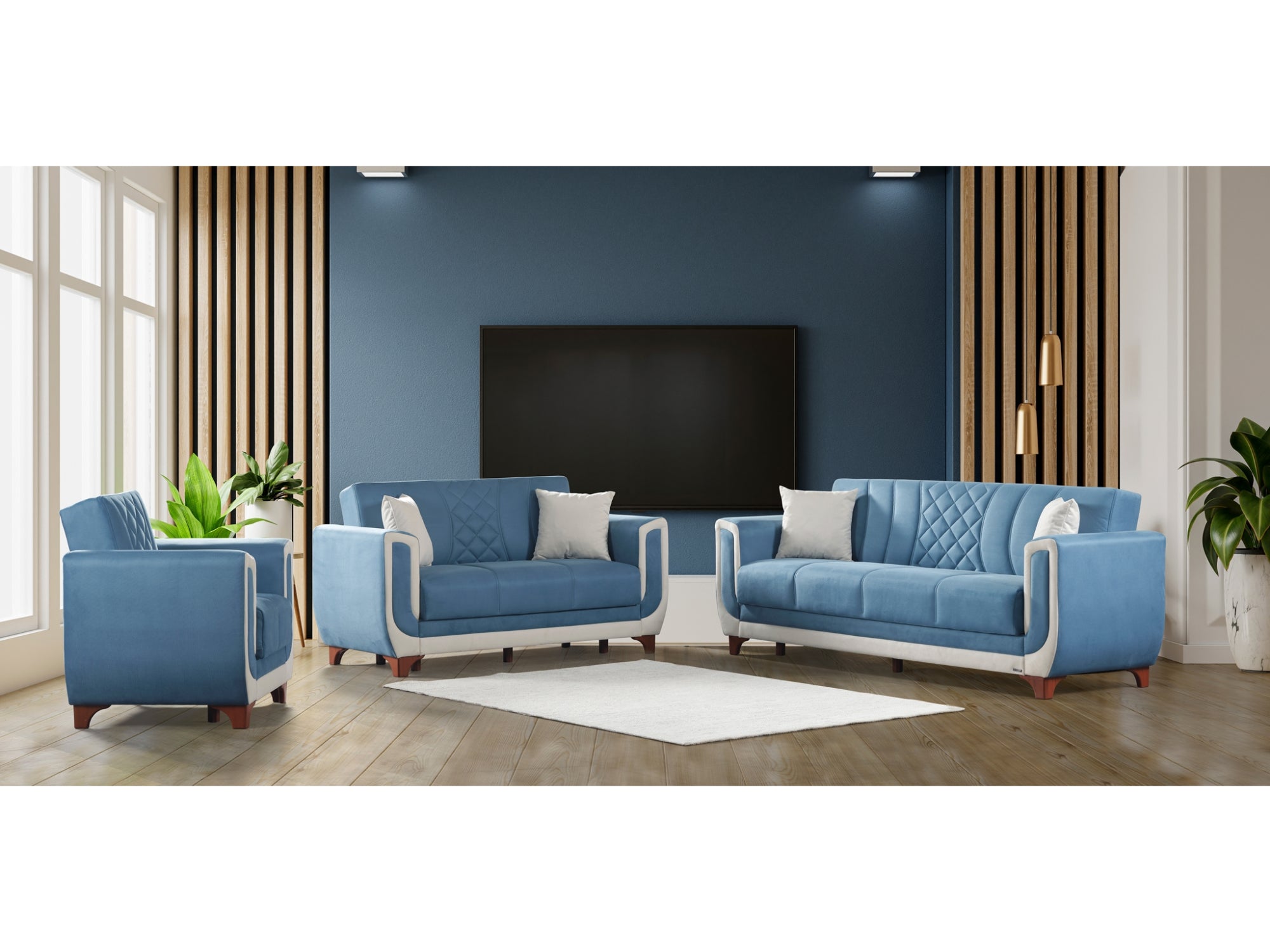 Berre Armchair Blue