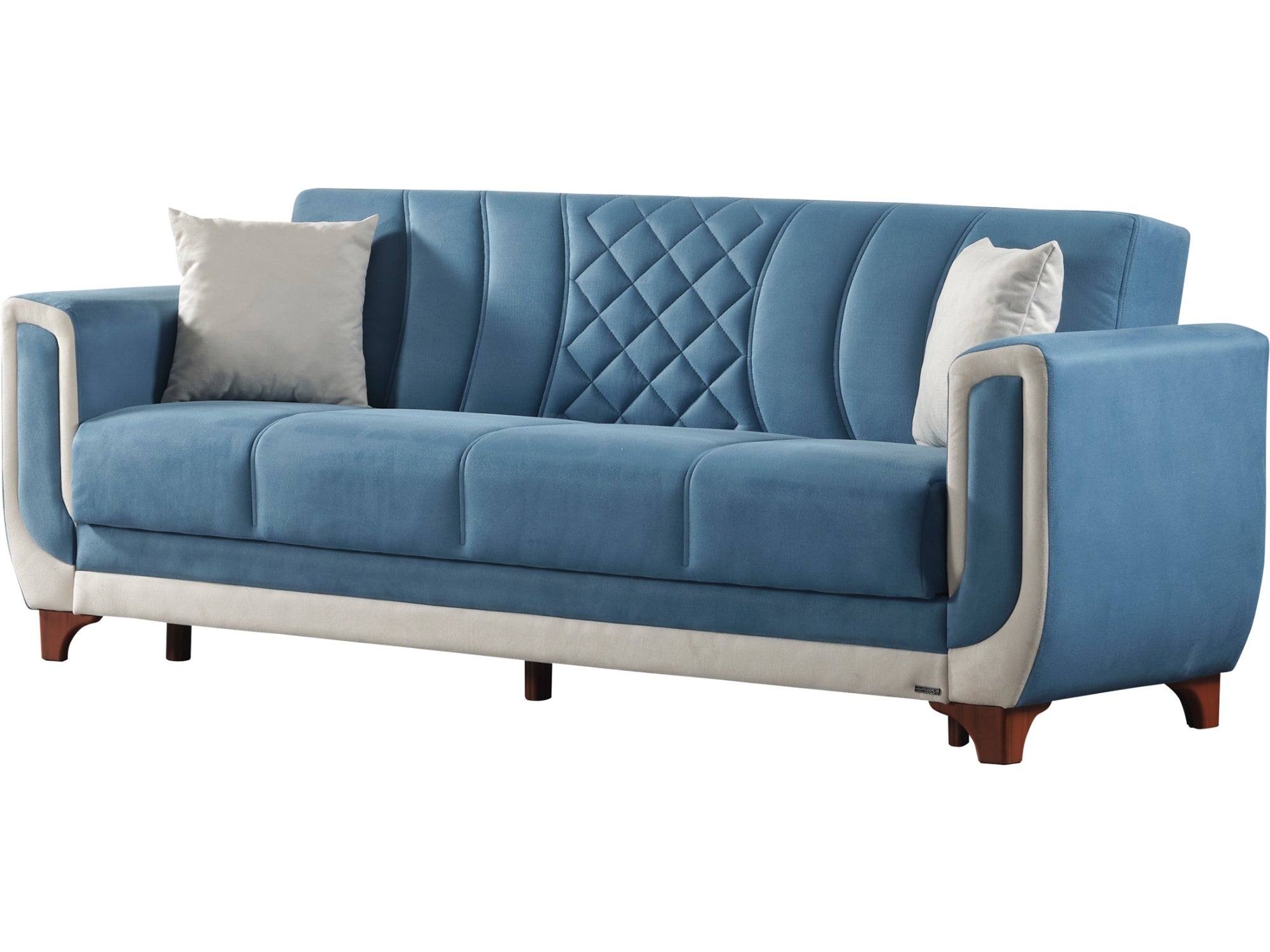 Berre Convertible Livingroom (2 Sofa & 2 Chair) Blue