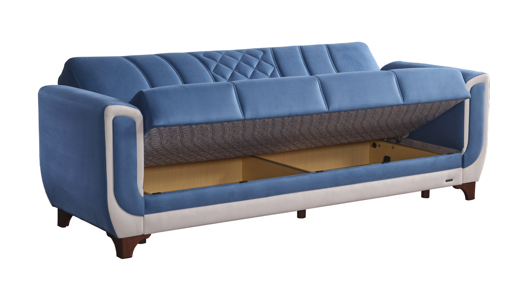 Berre Convertible Livingroom (2 Sofa & 2 Chair) Blue