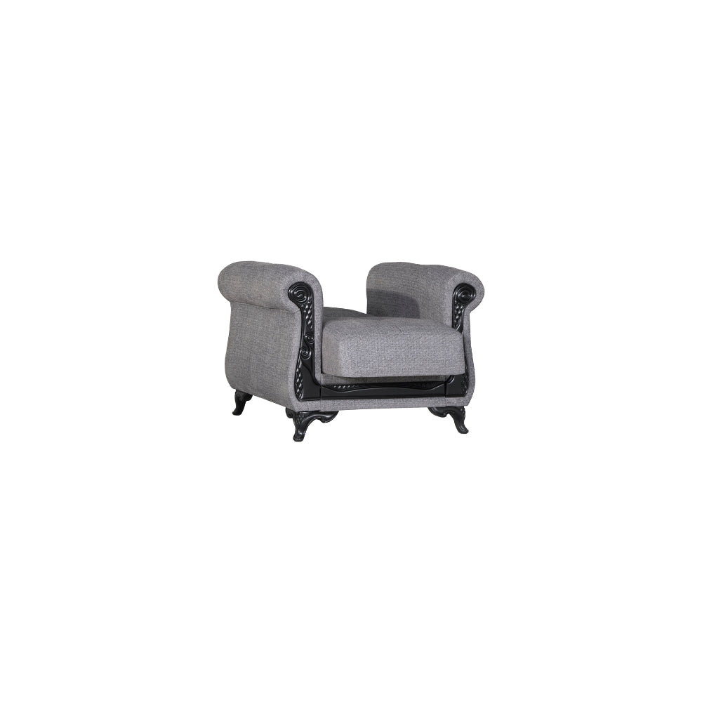 Breda Convertible Chair Light Grey