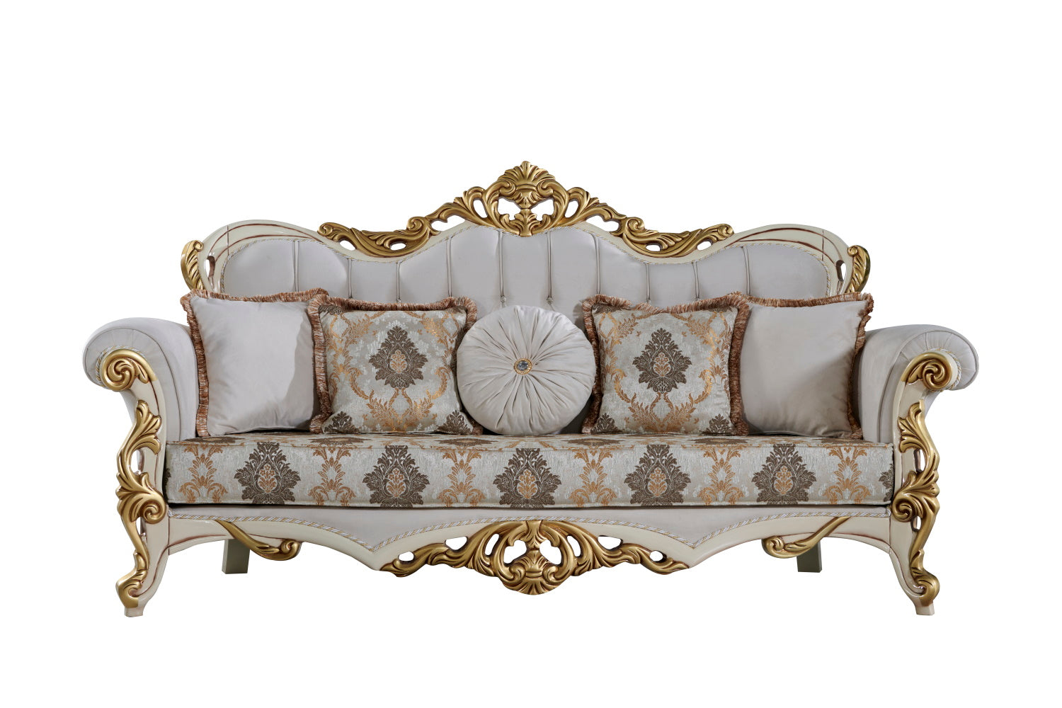 Buse Traditional Sofa Cream