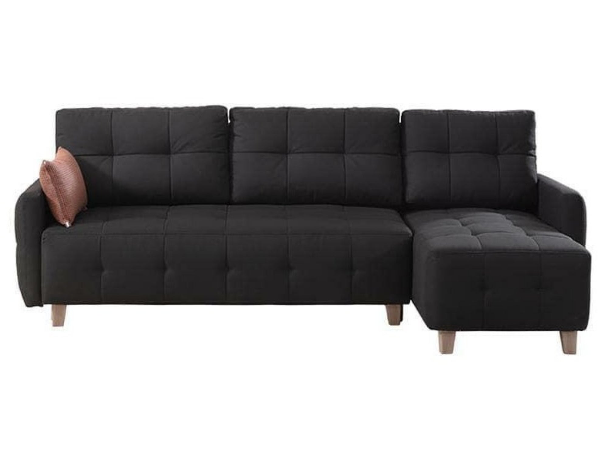 Cassa Sectional Black