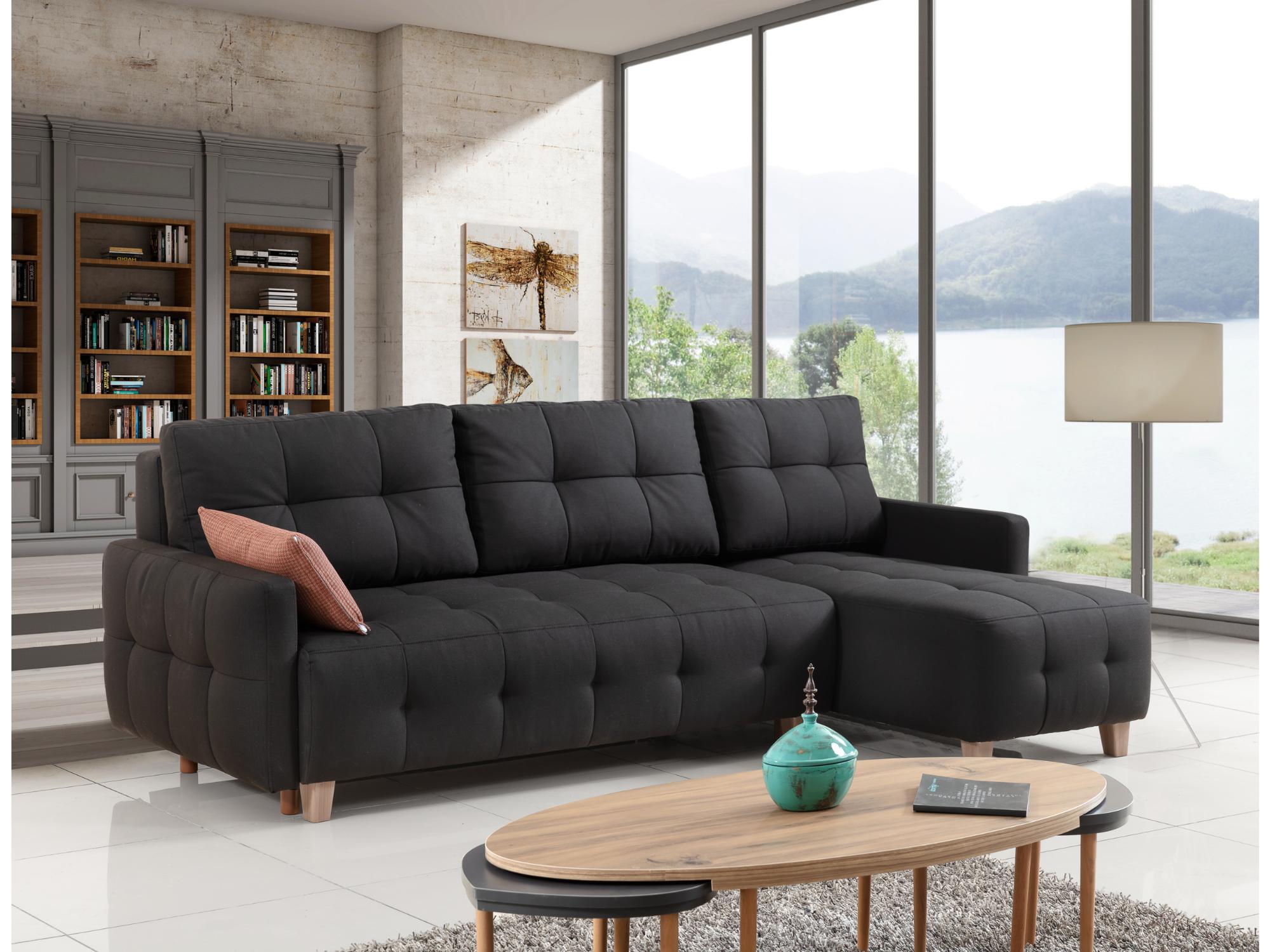 Cassa Sectional Black