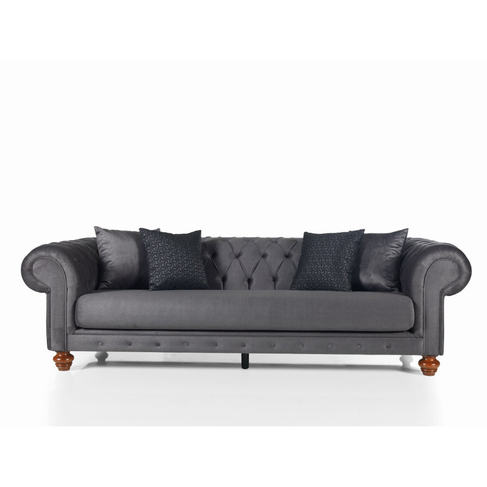 Chester Stationary Livingroom Sofa Grey