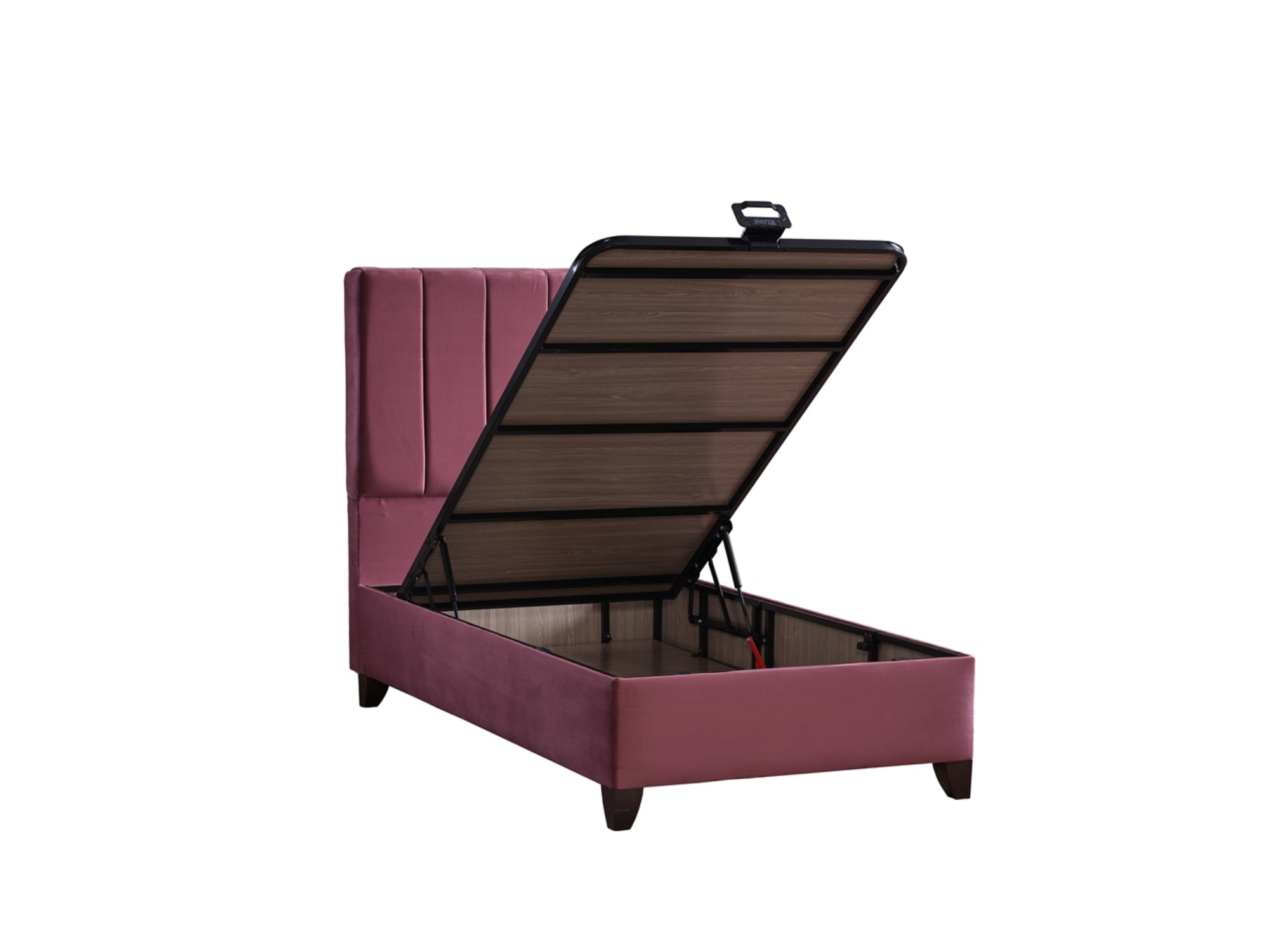 Cordoba Storage Bed With Headboard Dusty Rose