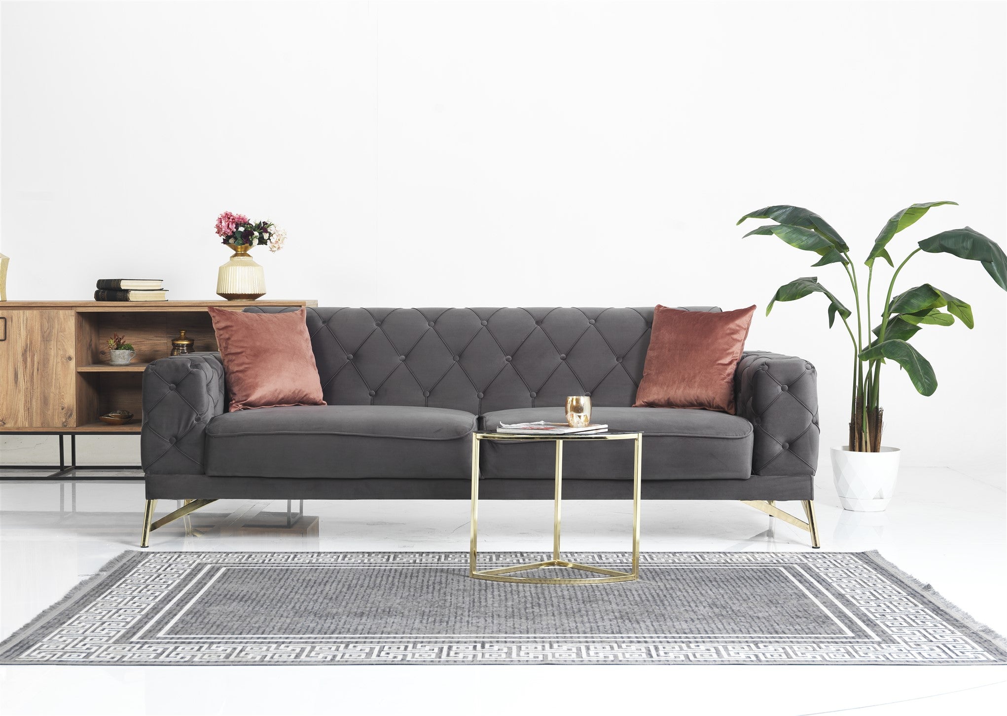Fiesta Convertible Sofa Grey