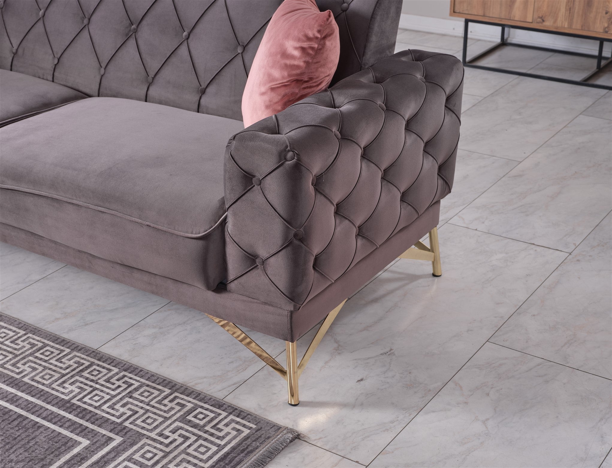 Fiesta Convertible Sofa Grey