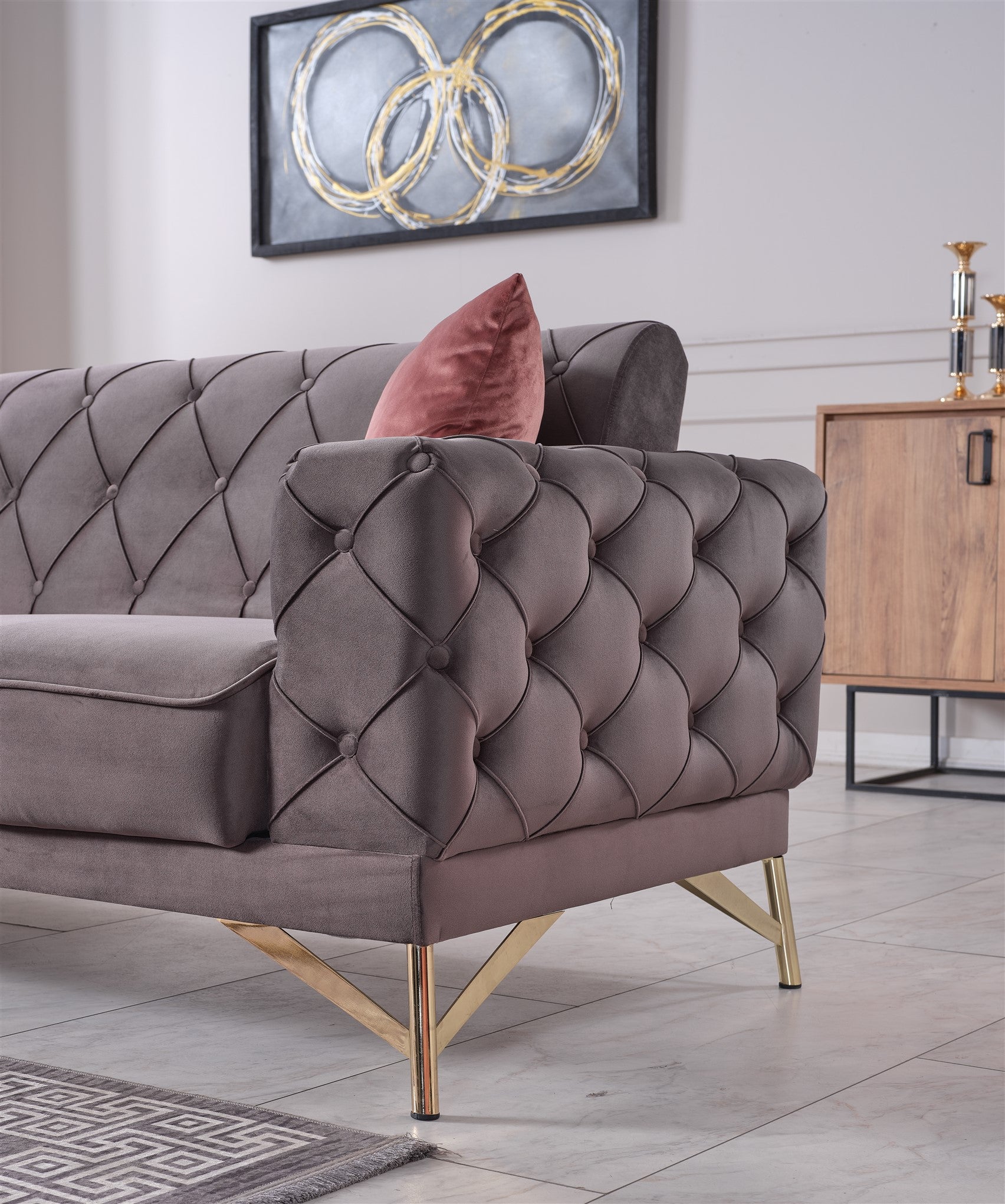 Fiesta Convertible Sofa Grey