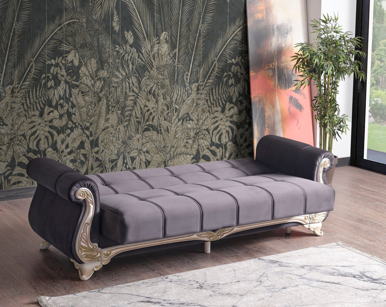 Karizma Convertible Livingroom (2 Sofa & 2 Chair) Anthracite