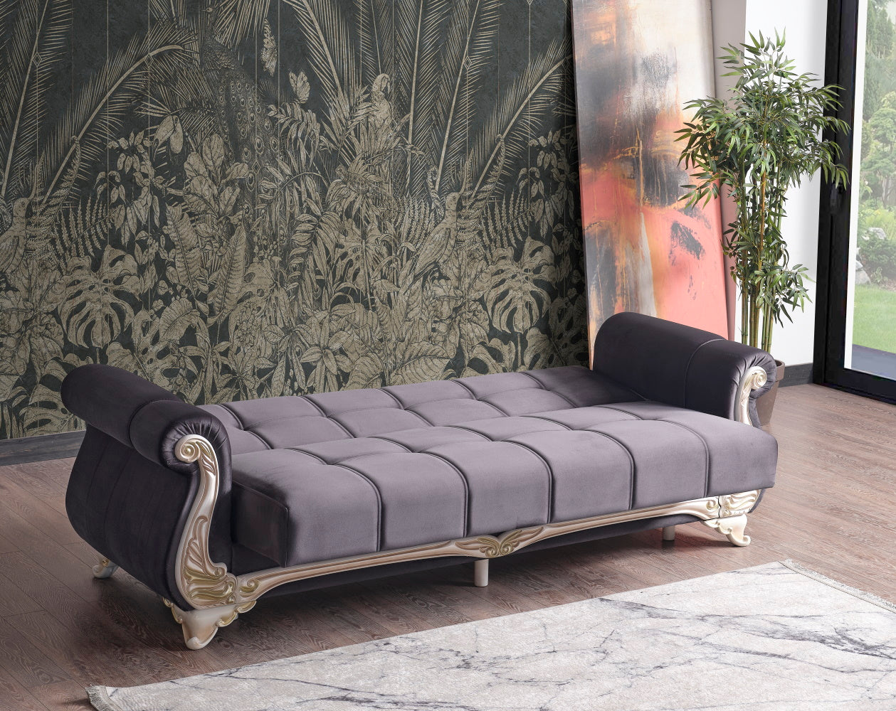 Karizma Convertible Sofa Anthracite