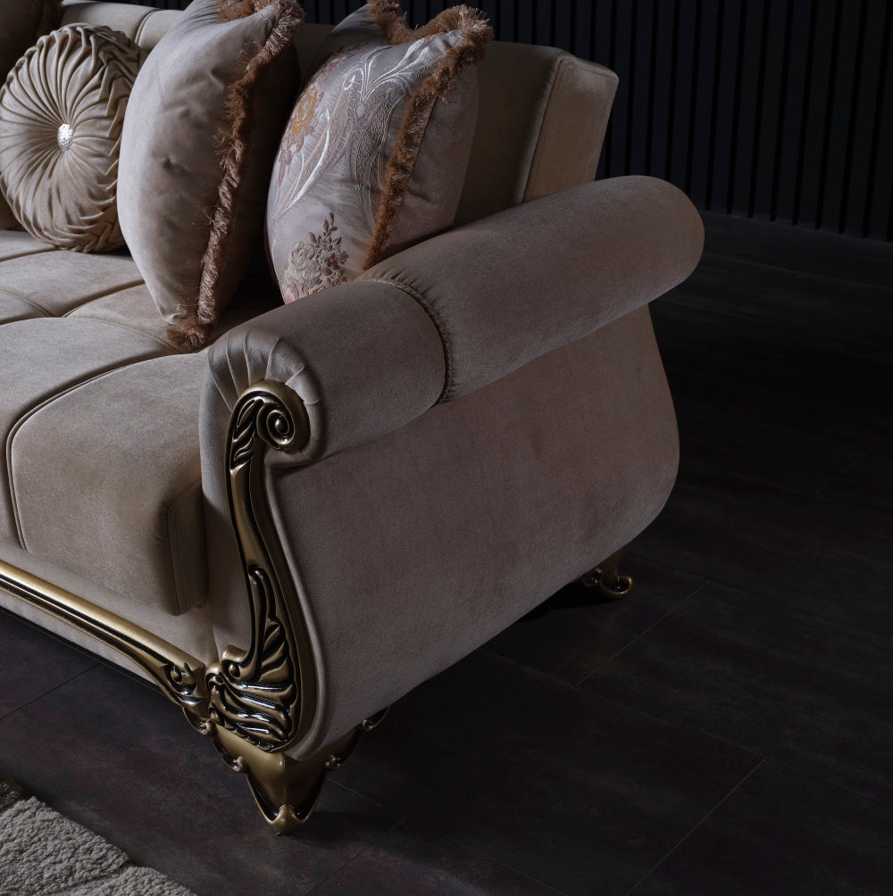 Karizma Convertible Livingroom (2 Sofa & 2 Chair) Beige