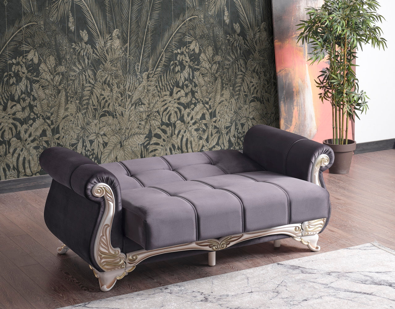 Karizma Convertible Livingroom (2 Sofa & 2 Chair) Anthracite