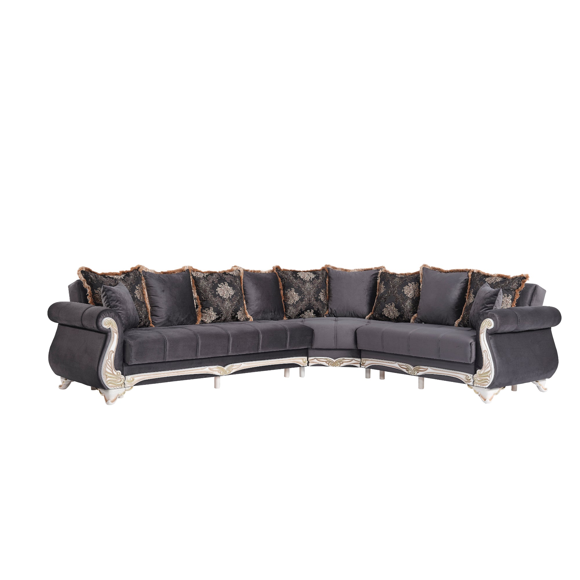 Karizma Convertible Sectional Anthracite