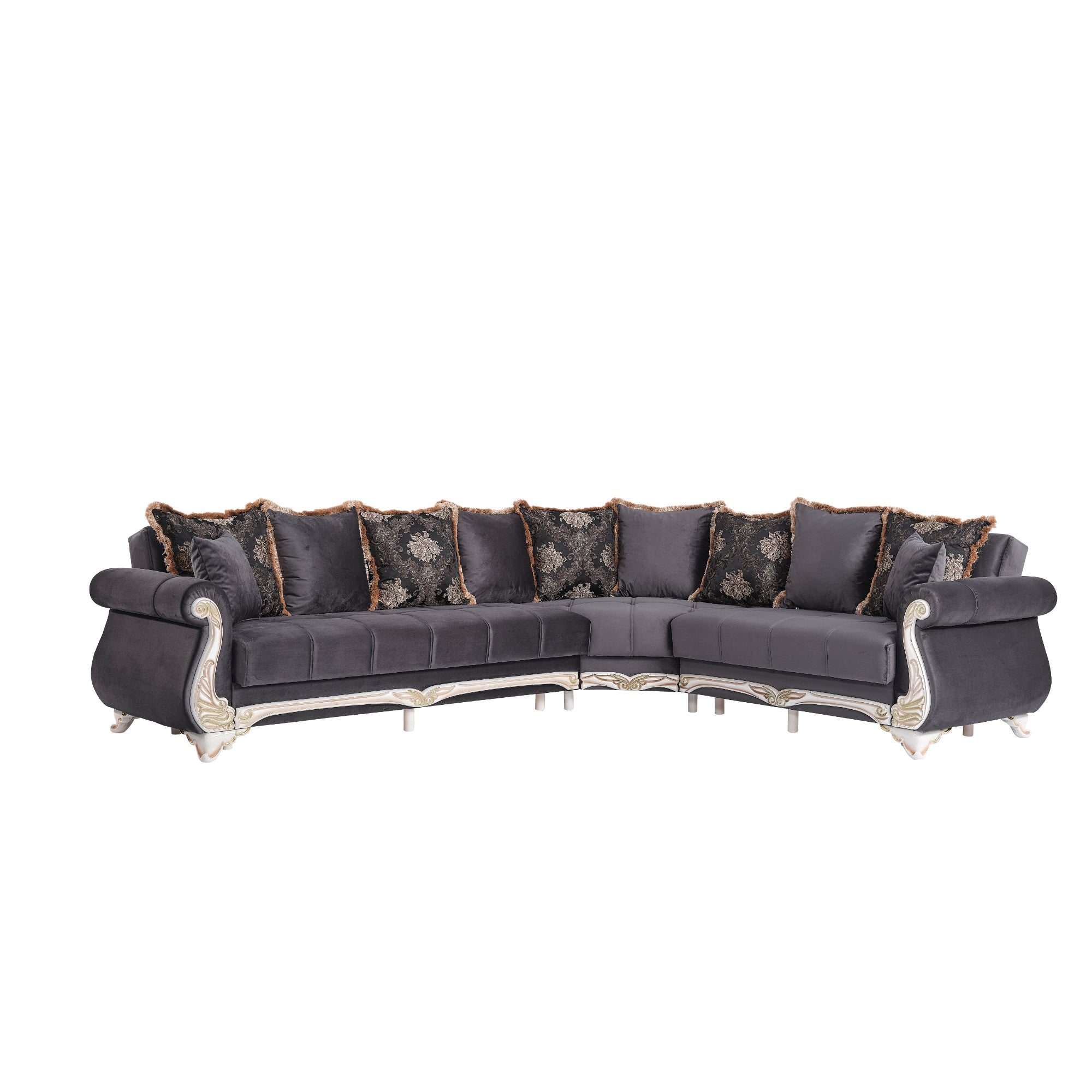 Karizma Convertible Sectional Anthracite