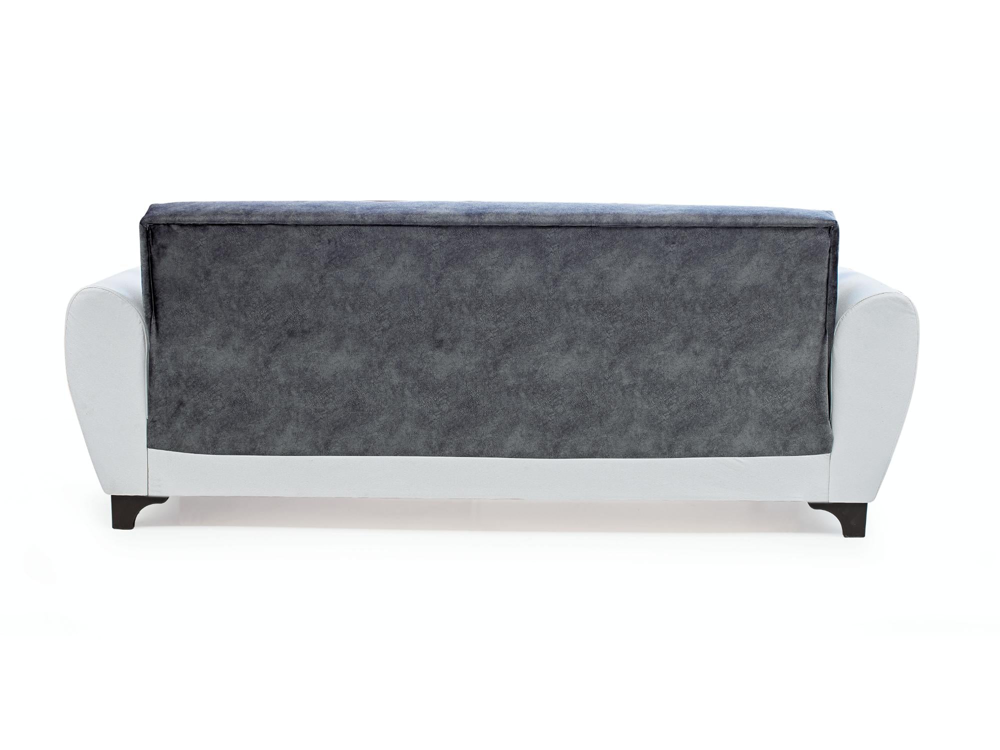 Legacy Convertible Livingroom Sofa White Vynil