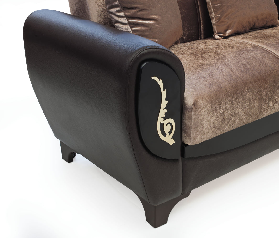 Legacy Convertible Livingroom (1 Sofa & 1 Loveseat & 1 Chair) Dropp Brown
