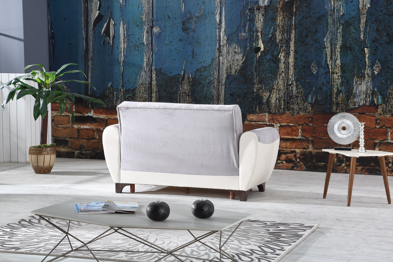Leydi Convertible Livingroom (1 Sofa & 1 Chair) Grey