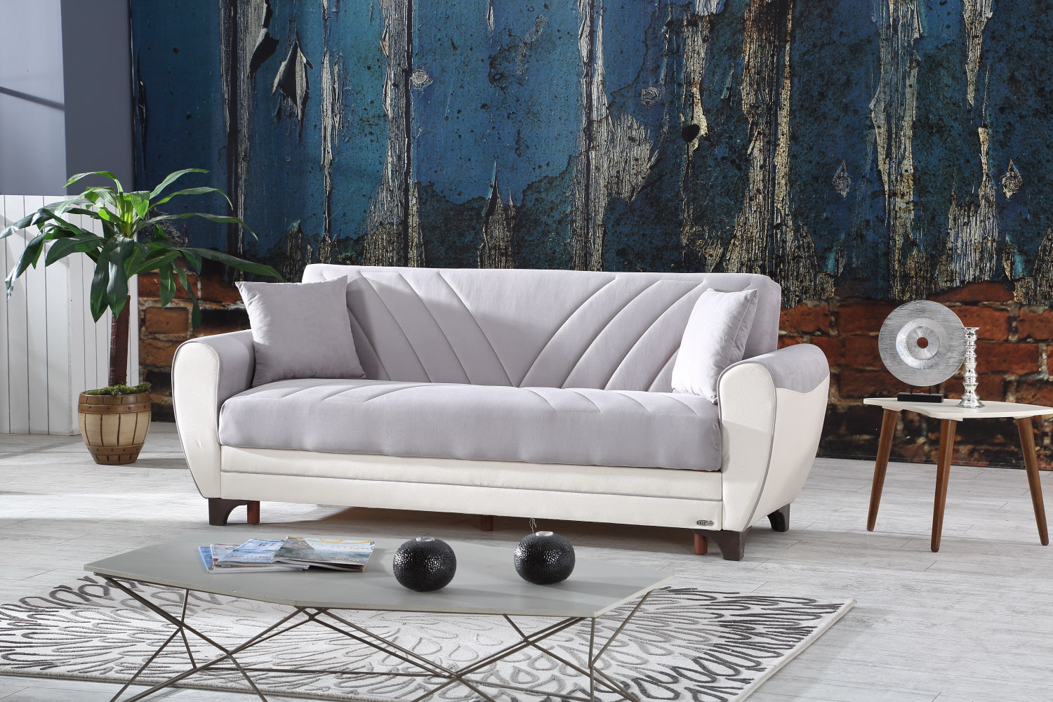 Leydi Convertible Livingroom Sofa Grey