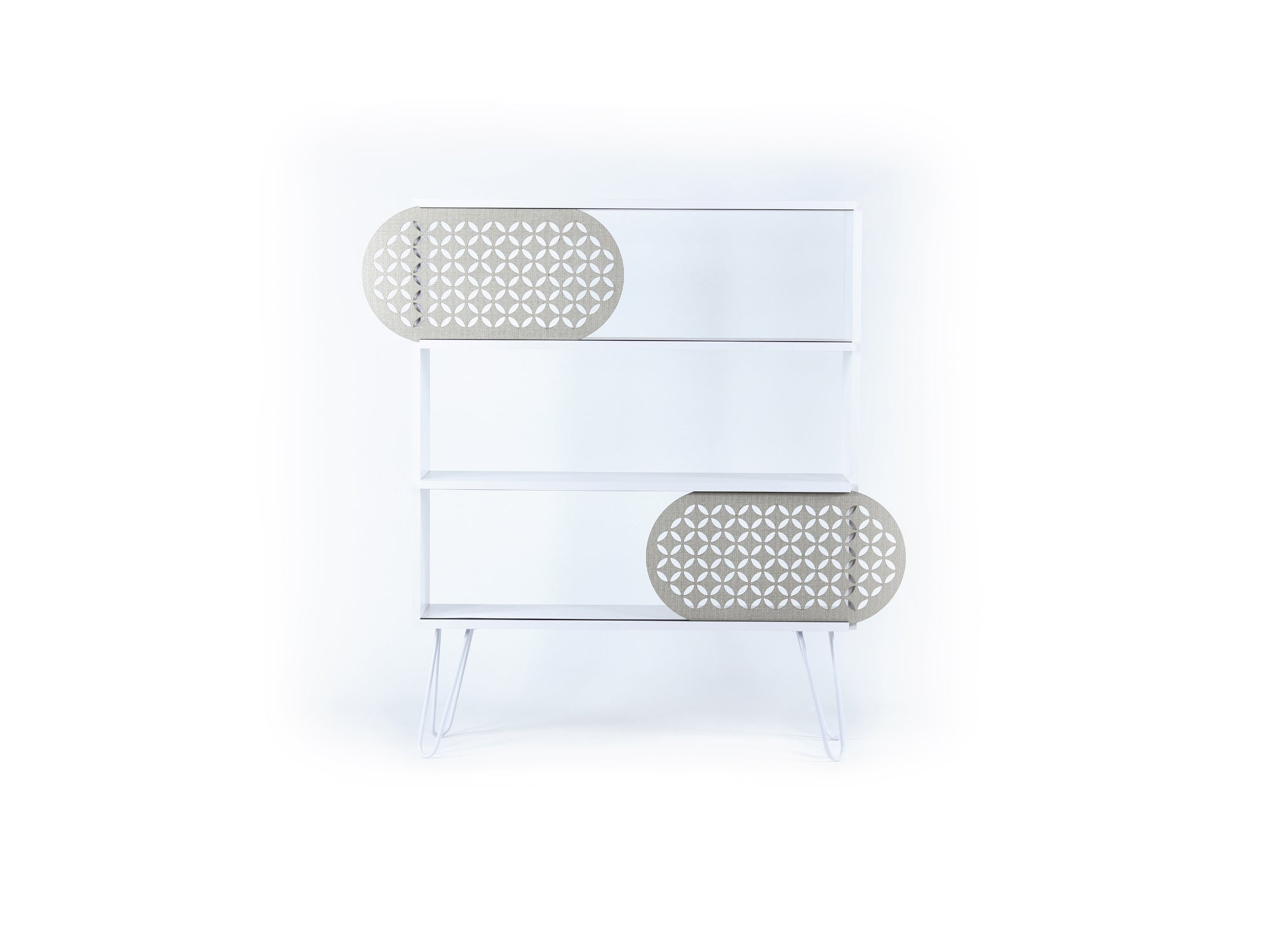 Illia Bookcase White