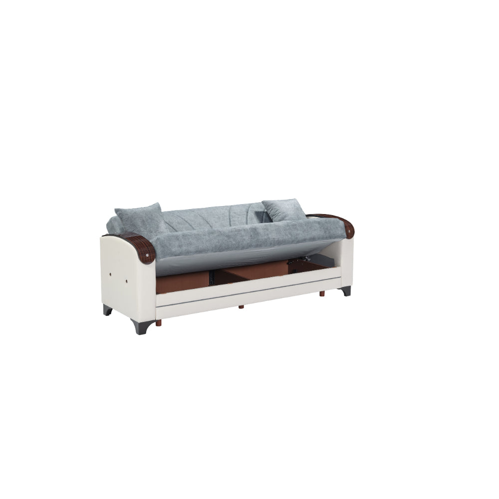 Senem Convertible Livingroom (2 Sofa & 2 Chair) Grey