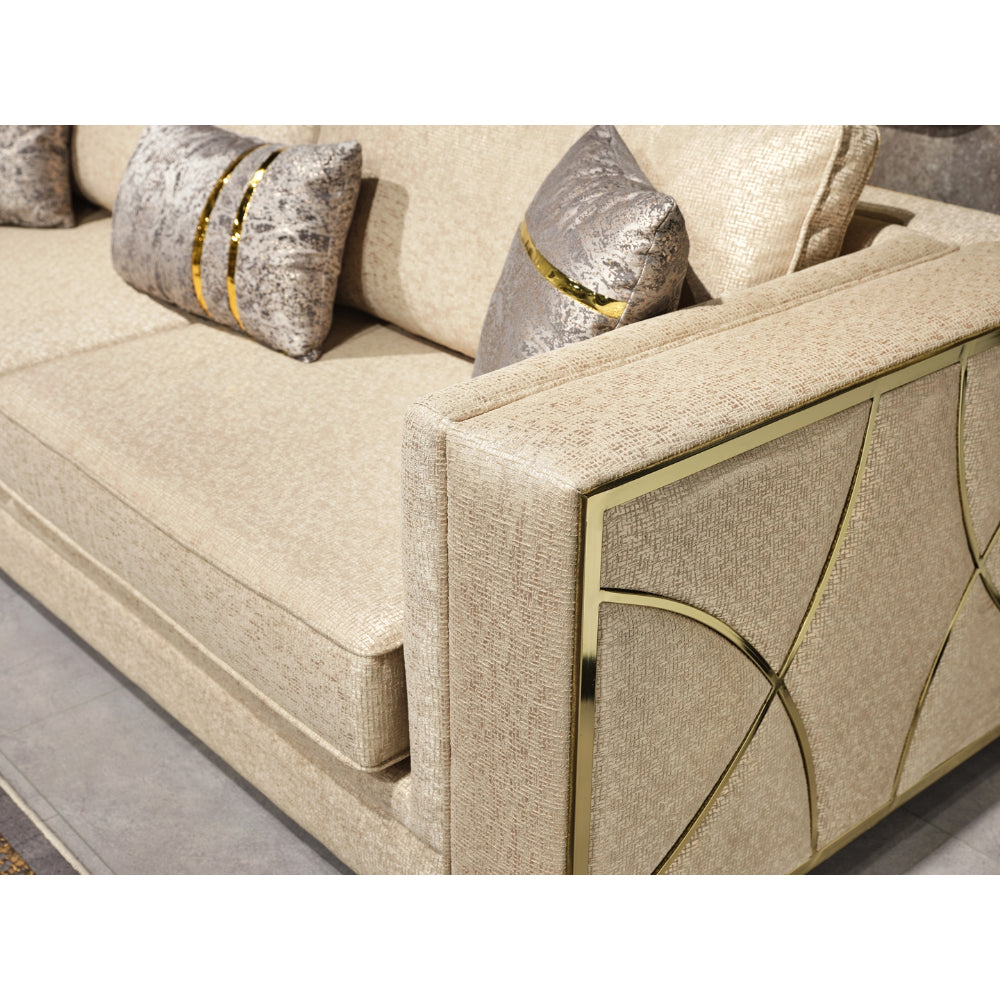Napoli Stationary Sofa Cream