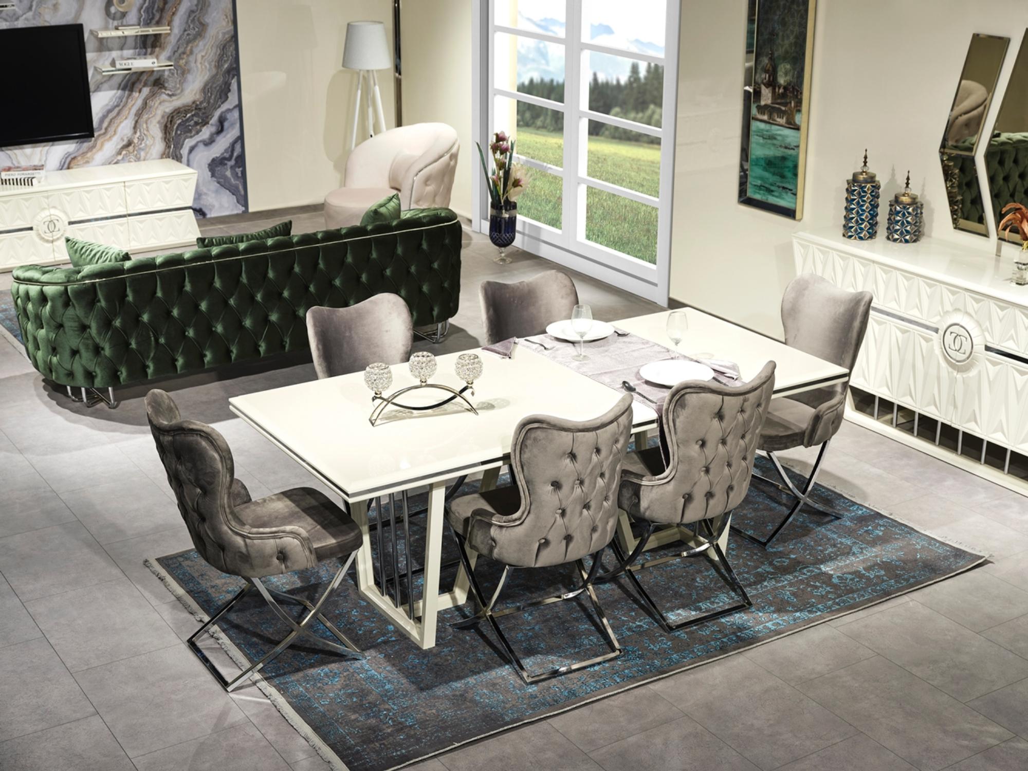 Nova Diningroom (Consol With Mirror & Dining Table & 6 Dining Chair)