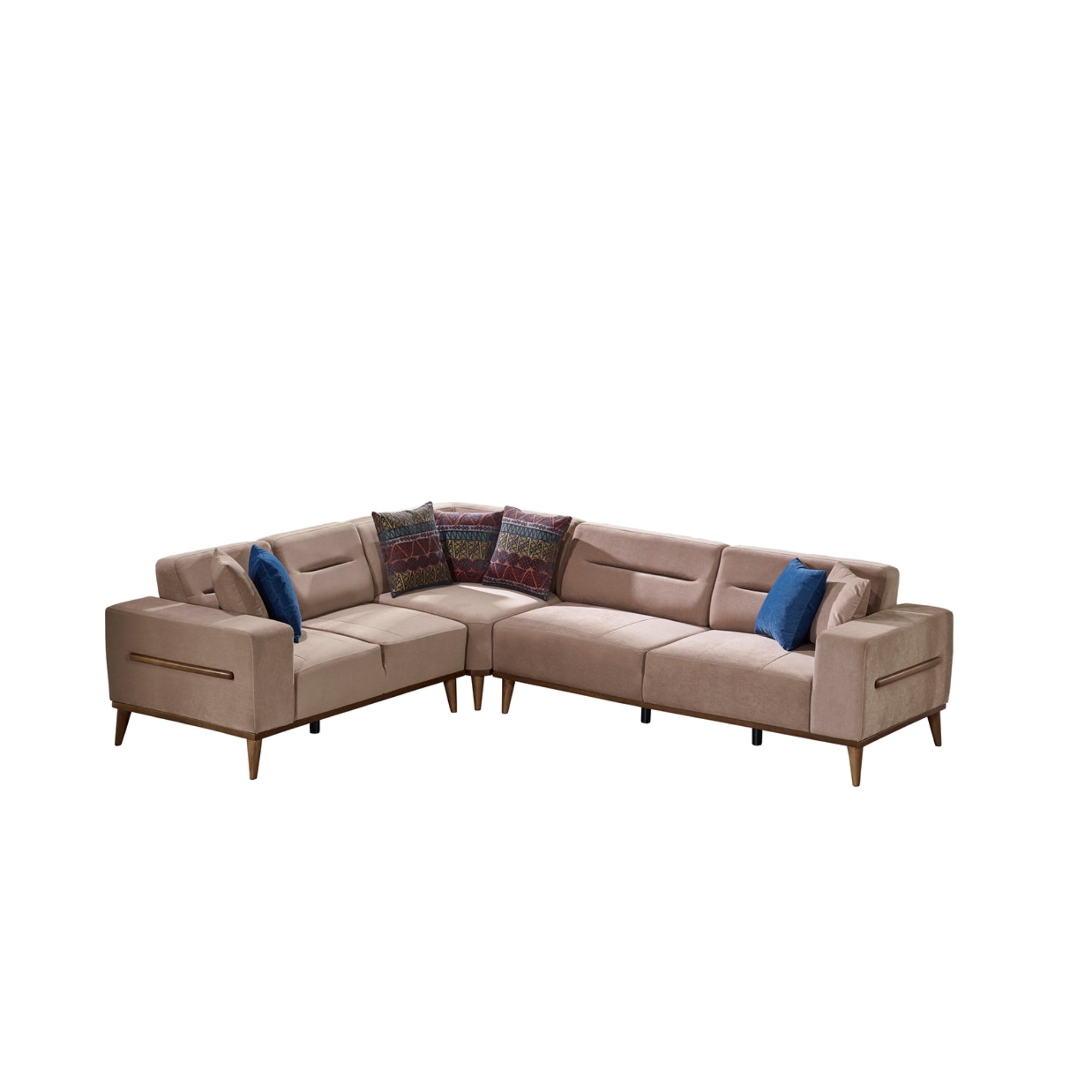 Odesa Convertible Sectional Light Brown