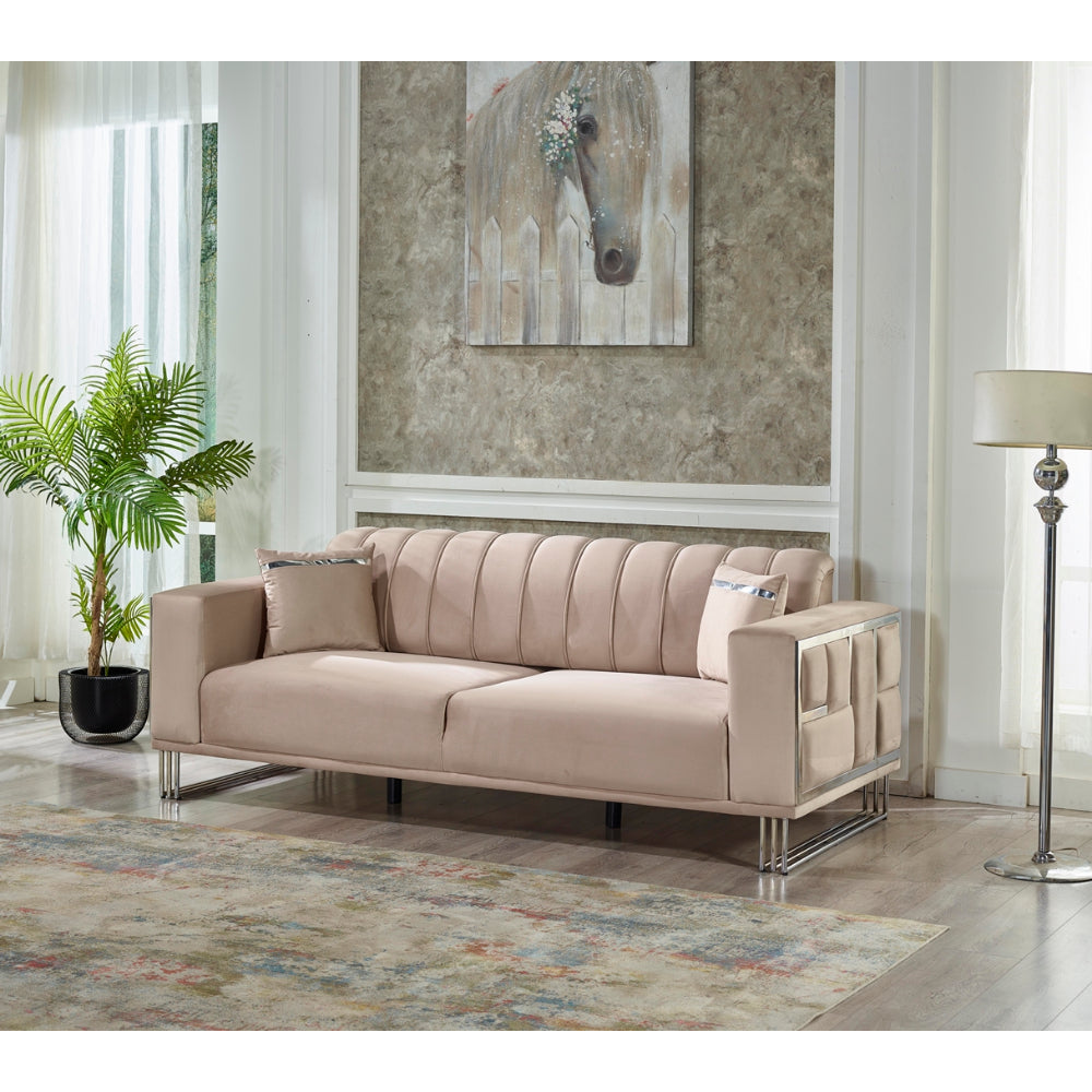 Puzzle Convertible Sofa Cream