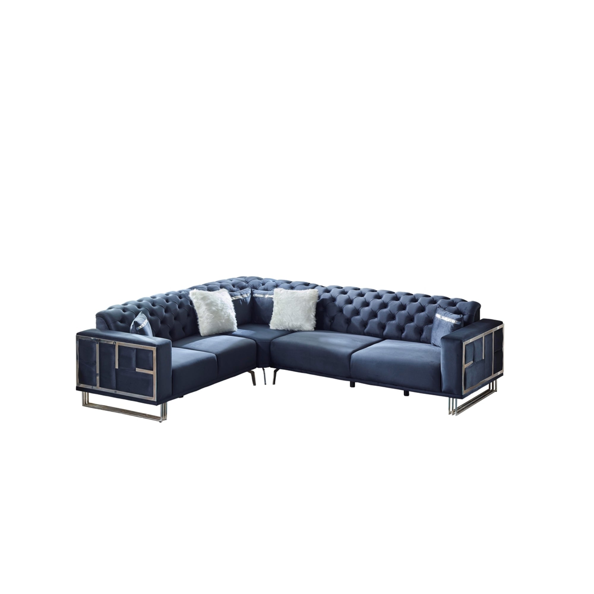 Puzzle Convertible Sectional Dark Grey