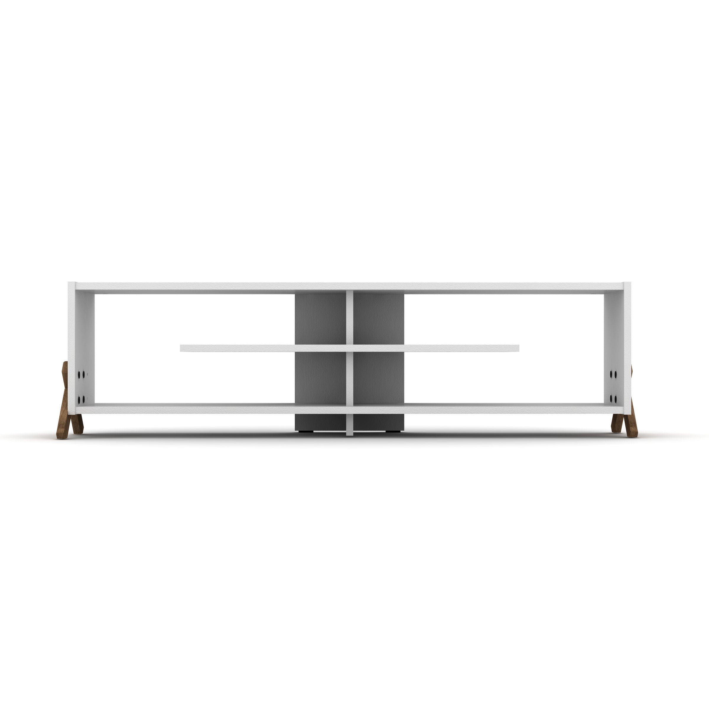 Kipp Tv Stand Walnut-White