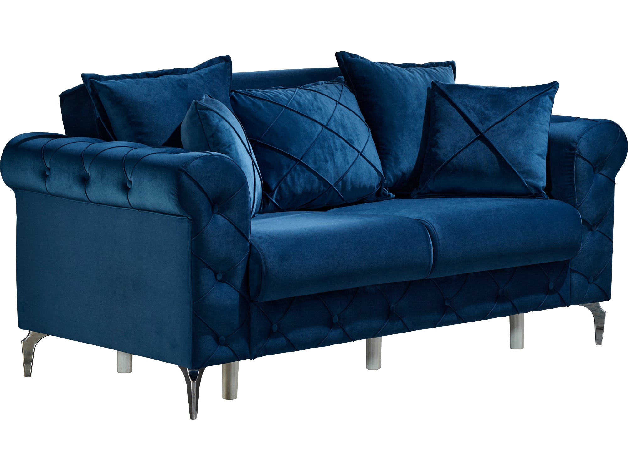 Riva Convertible Loveseat Blue