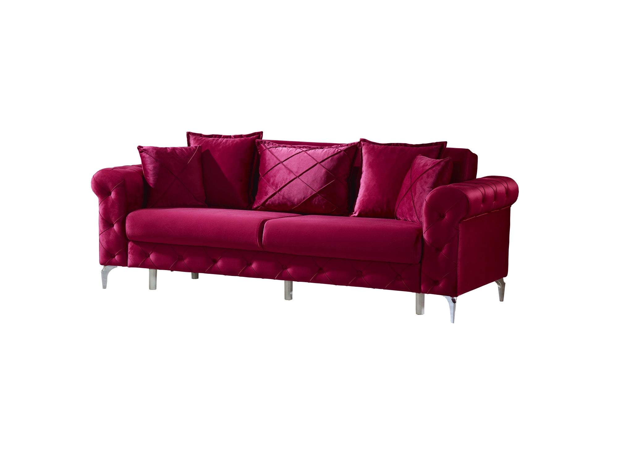 Riva Convertible Sofa Burgundy