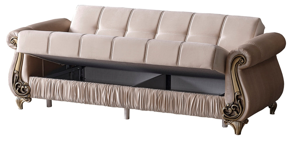 Rustik Convertible Sofa Beige