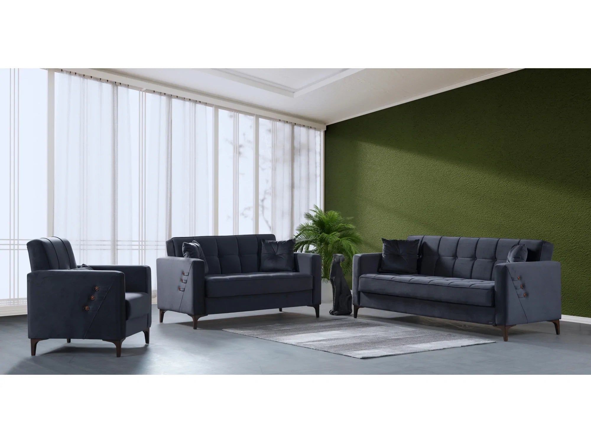 Step Convertible Chair Grey