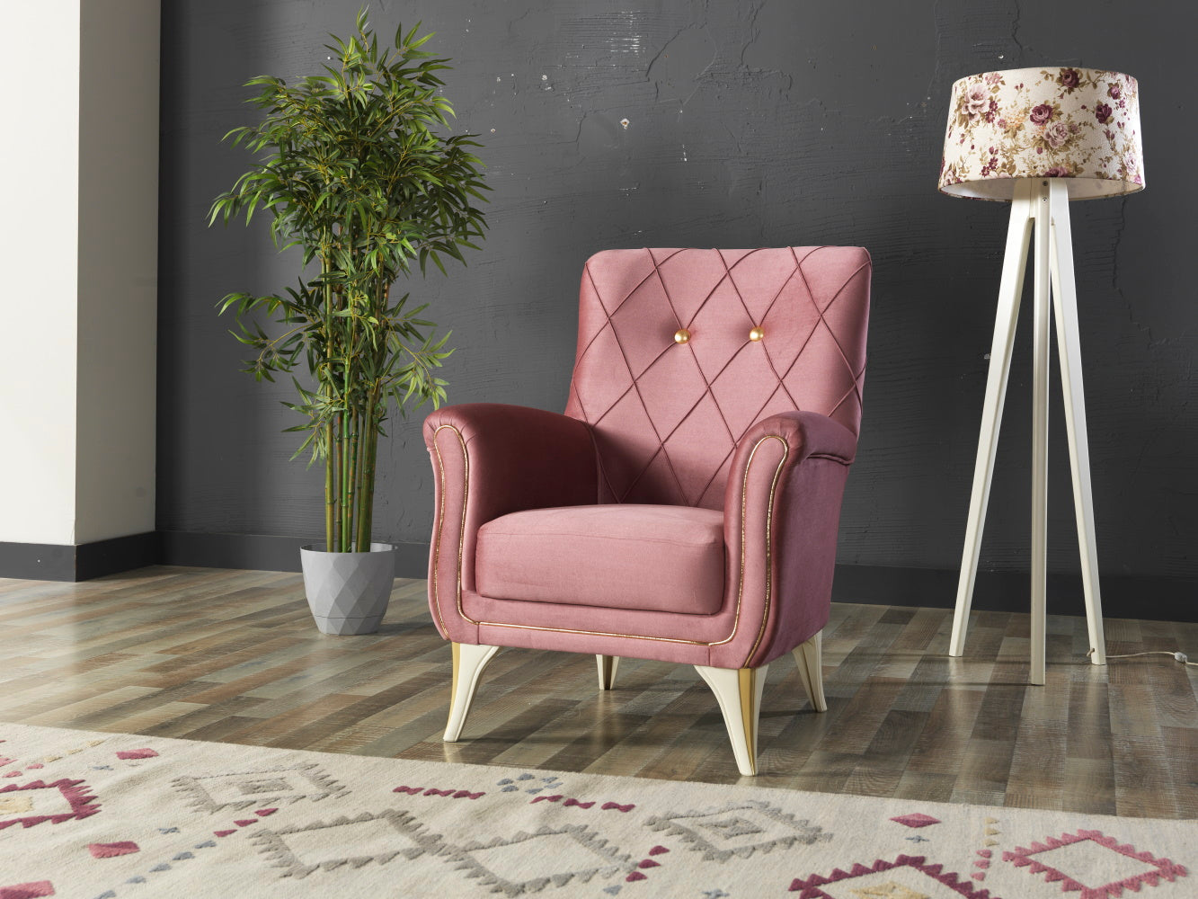 Vienna Chair Dusty Rose