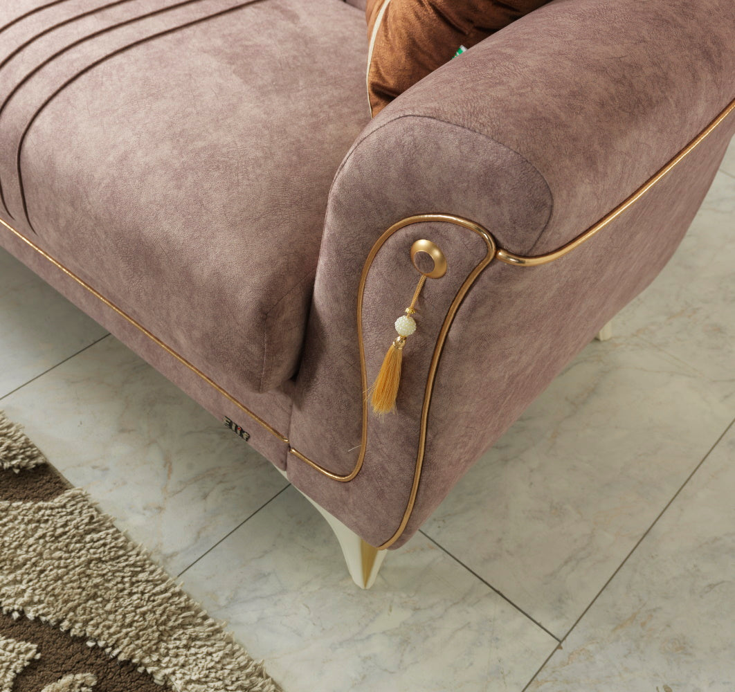 Vienna Convertible Livingroom Sofa Sant Beige