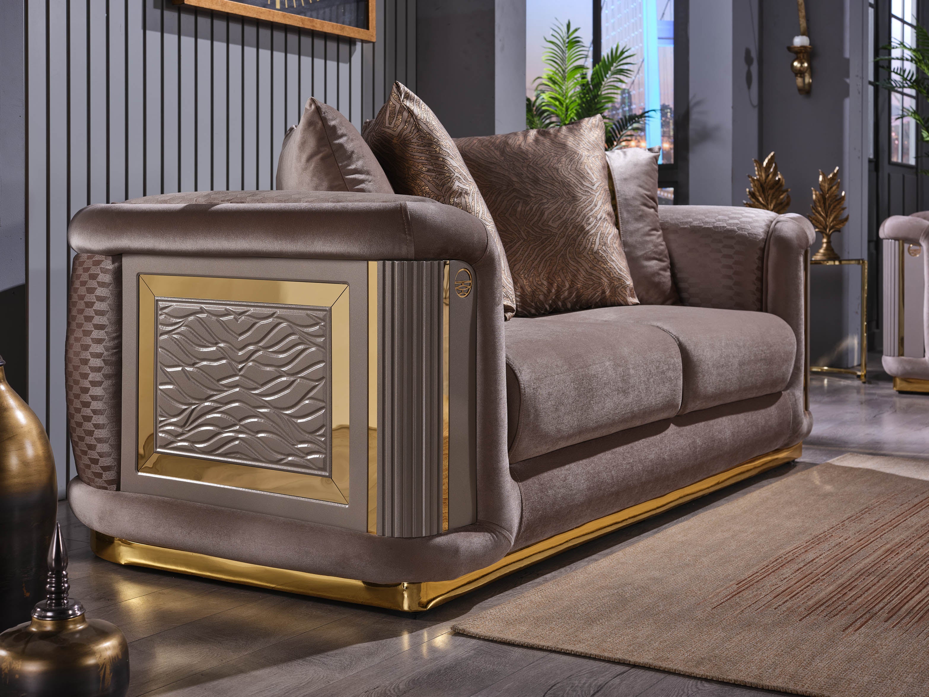 Stationary loveseat shop
