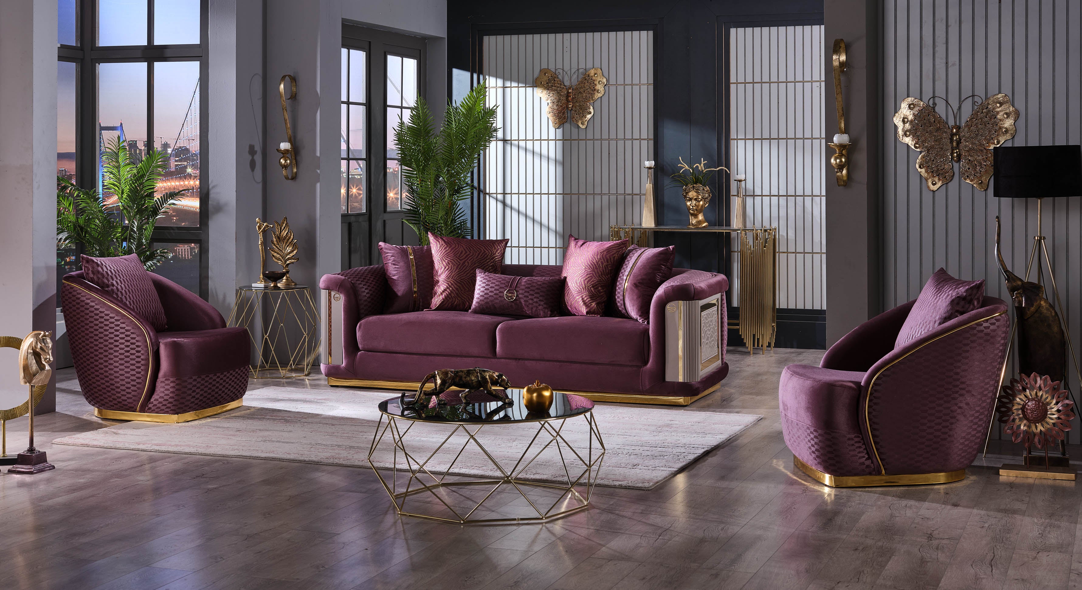 Elegance Chair Purple