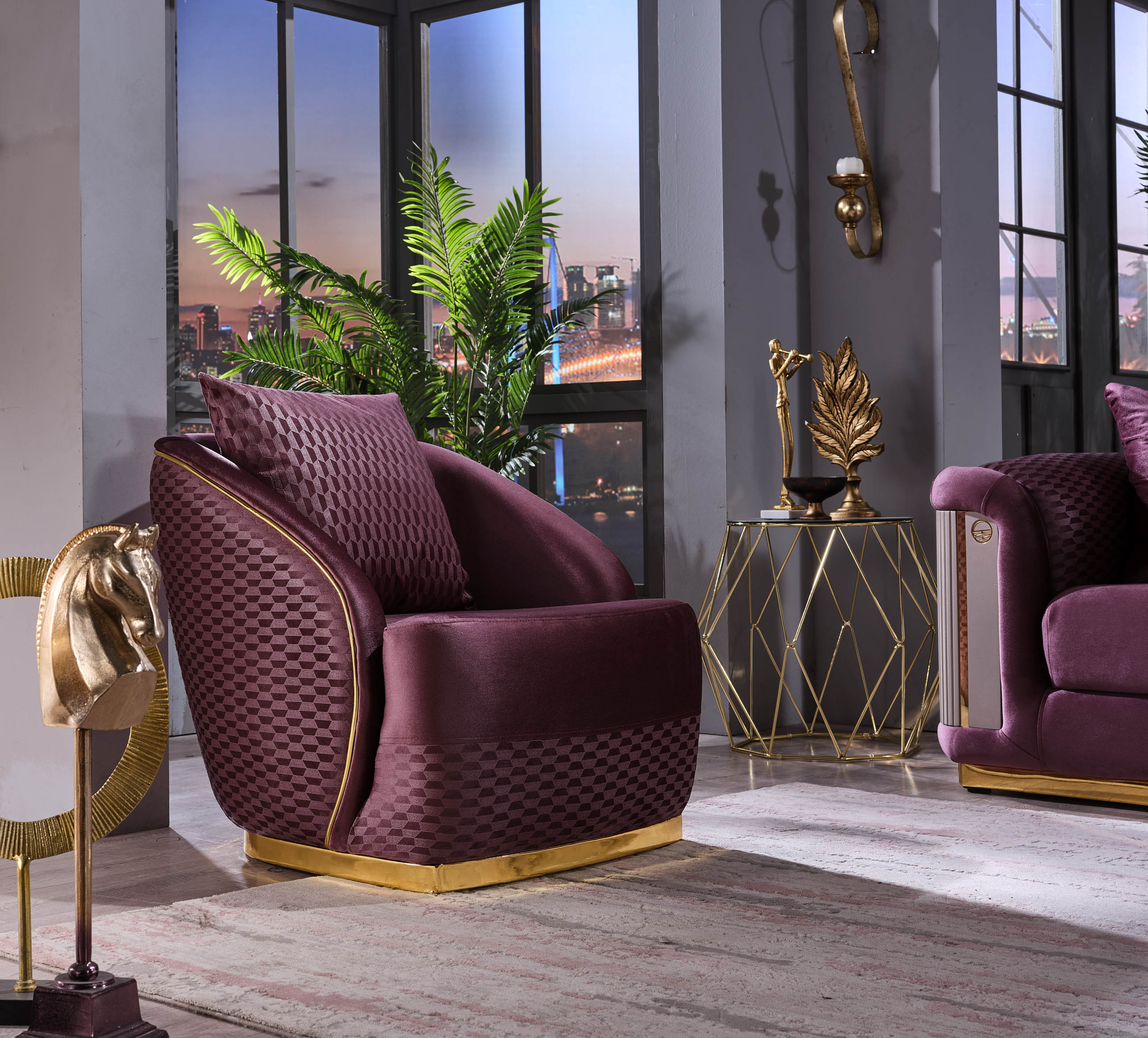 Elegance Chair Purple