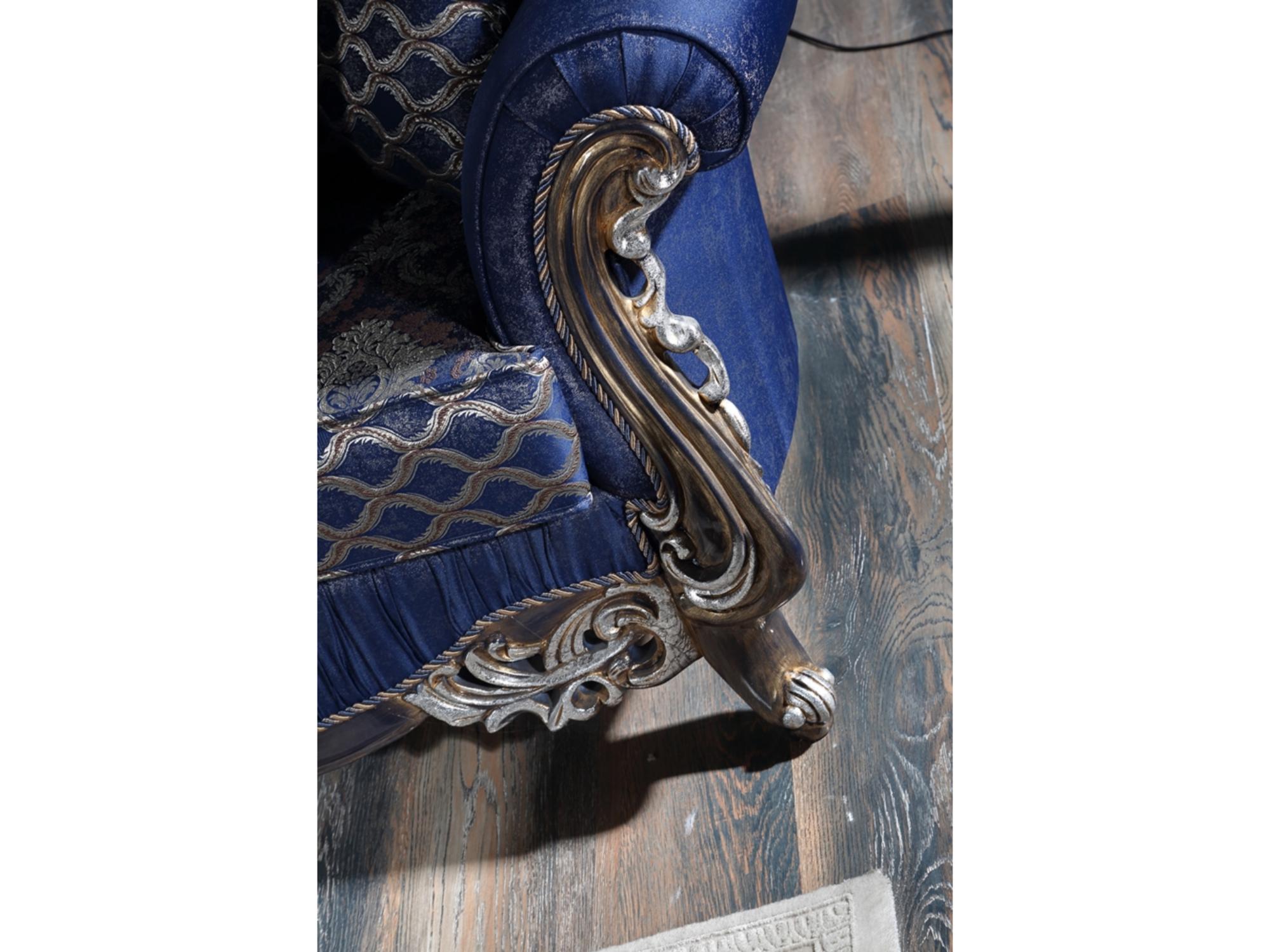Tuana Traditional Chair Dark Blue